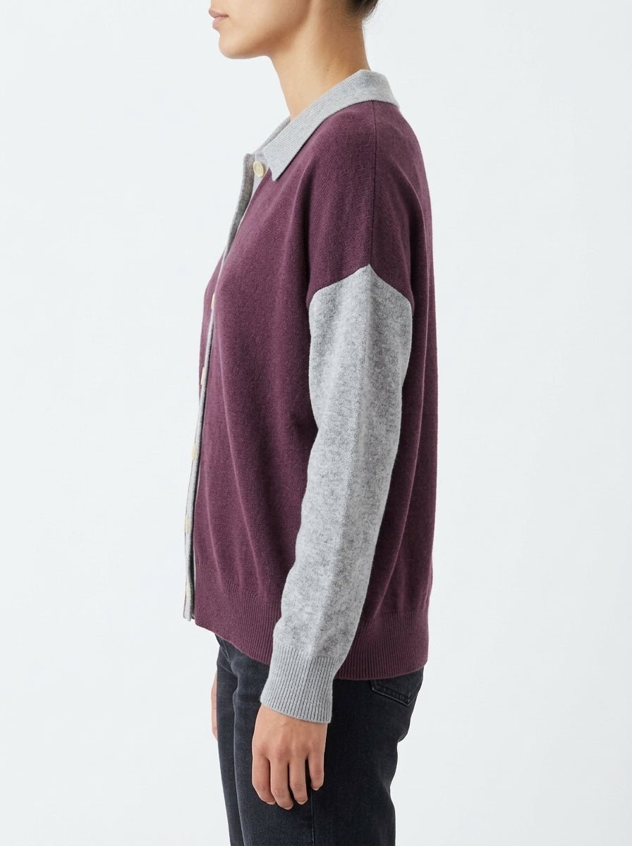 Cardigan Absolut Cashmere Majura Malva