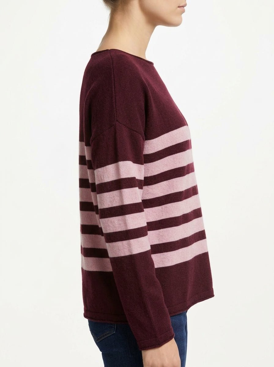 Jersey B-YU Rayas Burdeos