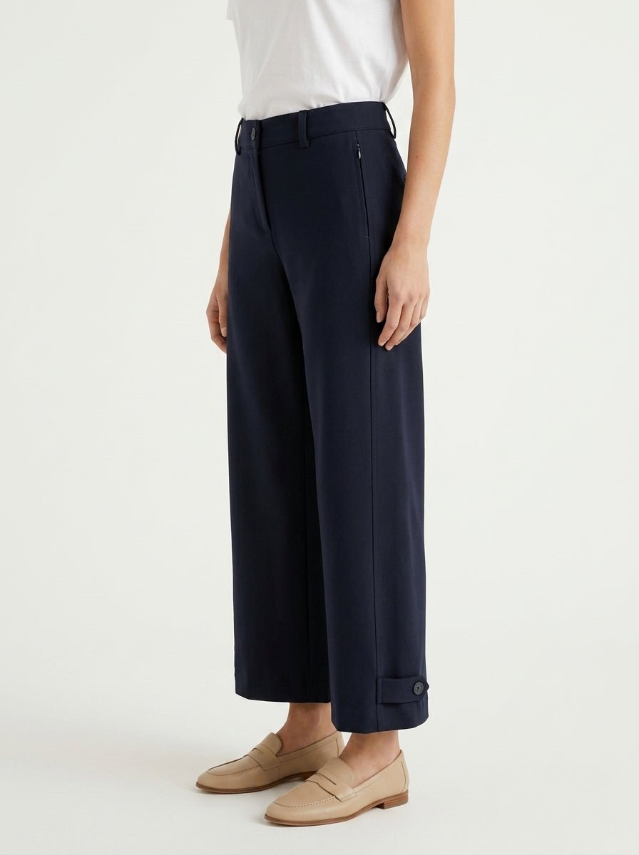 Pantalón Andam Trabilla Azul Marino