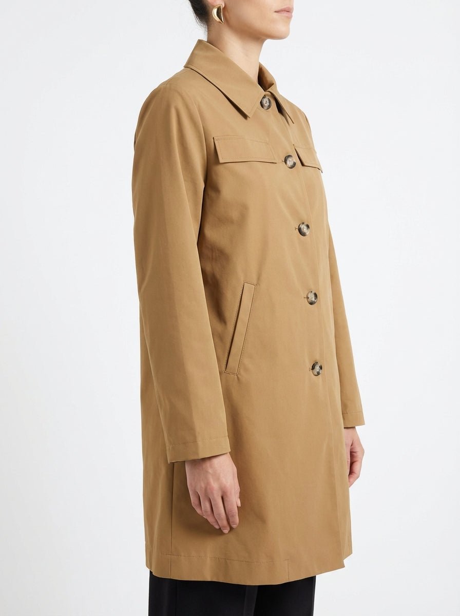 Ewolluzione Battagio Camel Trench Coat