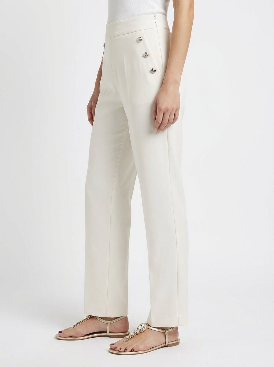 Pantalon Andam avec boutons dorés