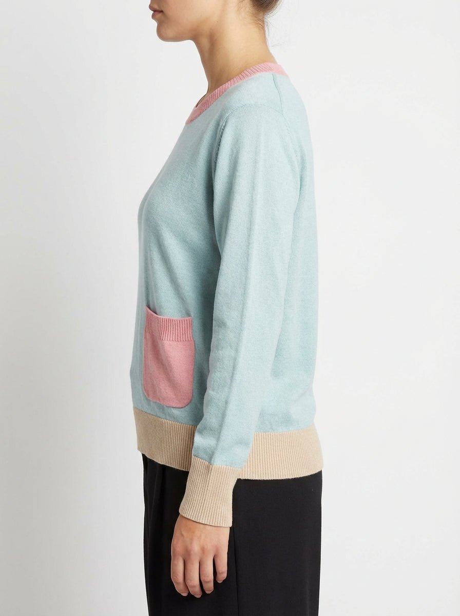 A letto con te Maglione con tasche verdi