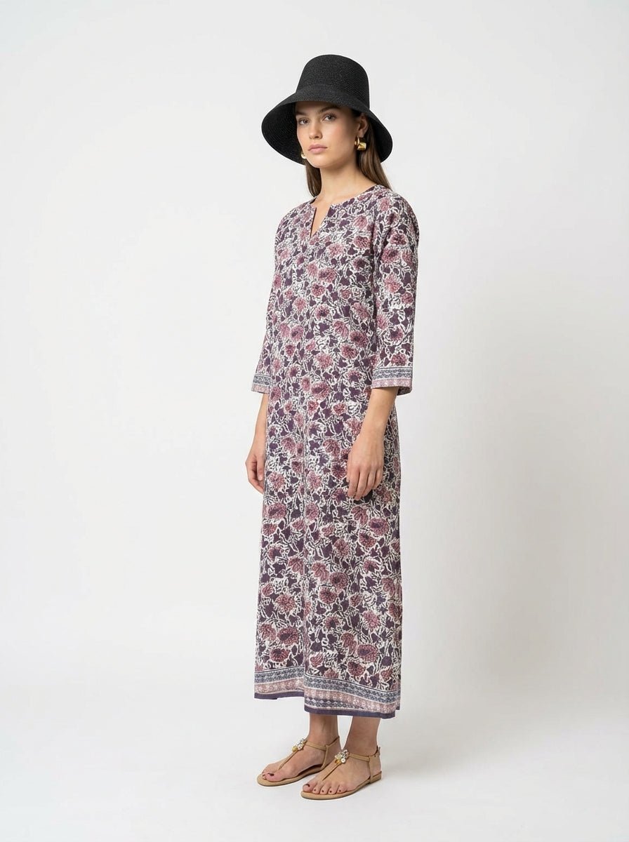 Mondo e Colori Kalanchoe Flower Print Dress