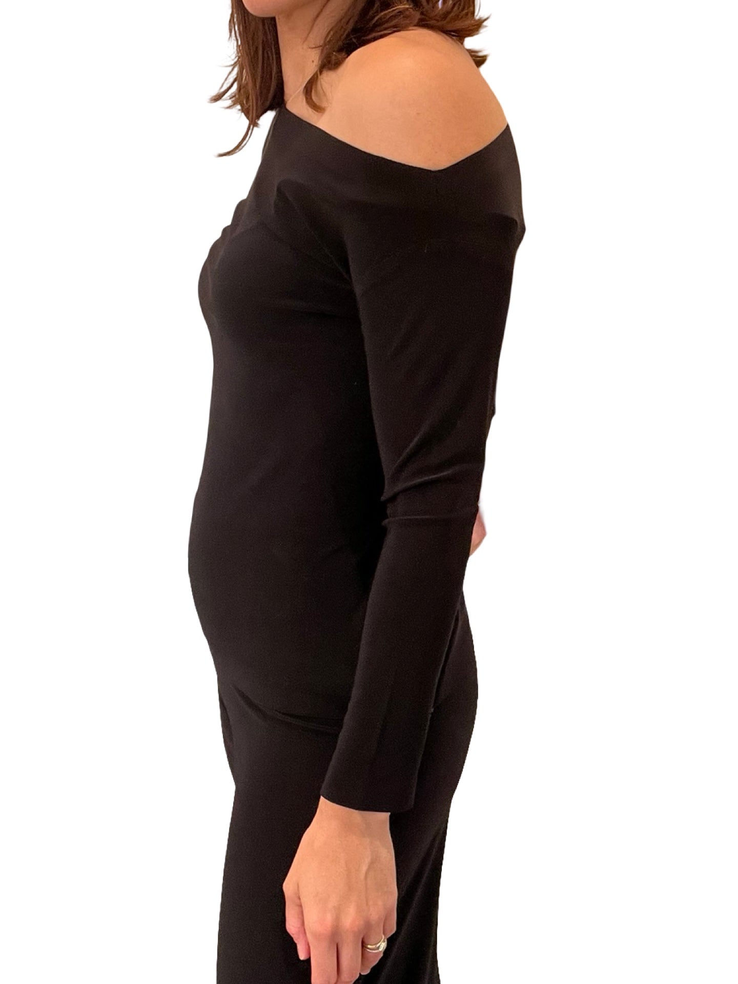 Cuerpo Norma Kamali Solo Un Hombro Manga Larga