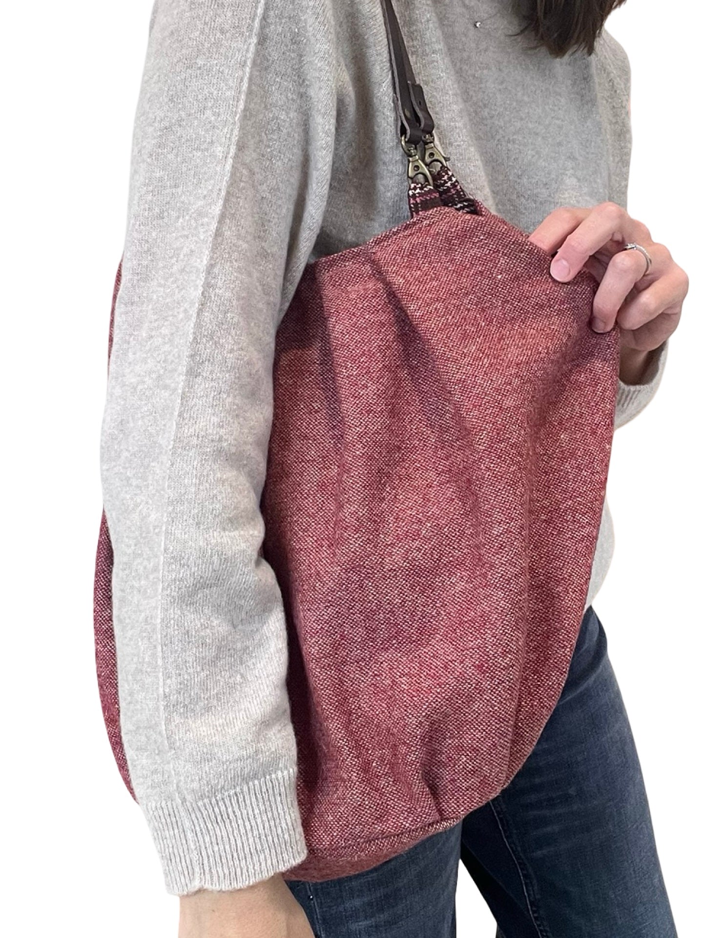 Borsa marrone scozzese di Bianca