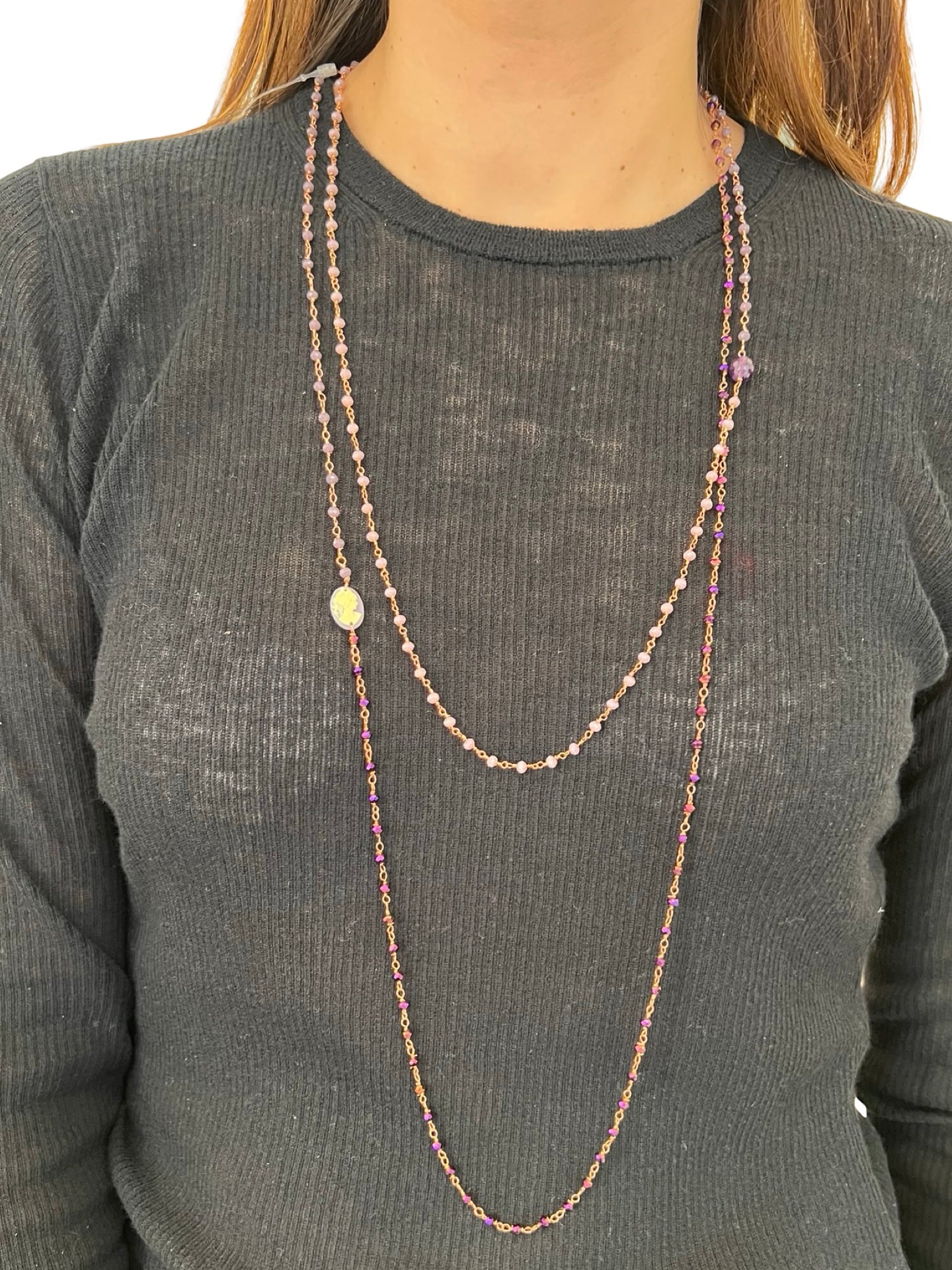 Collar Fabrizio Marcantelli Fino Cara Lila