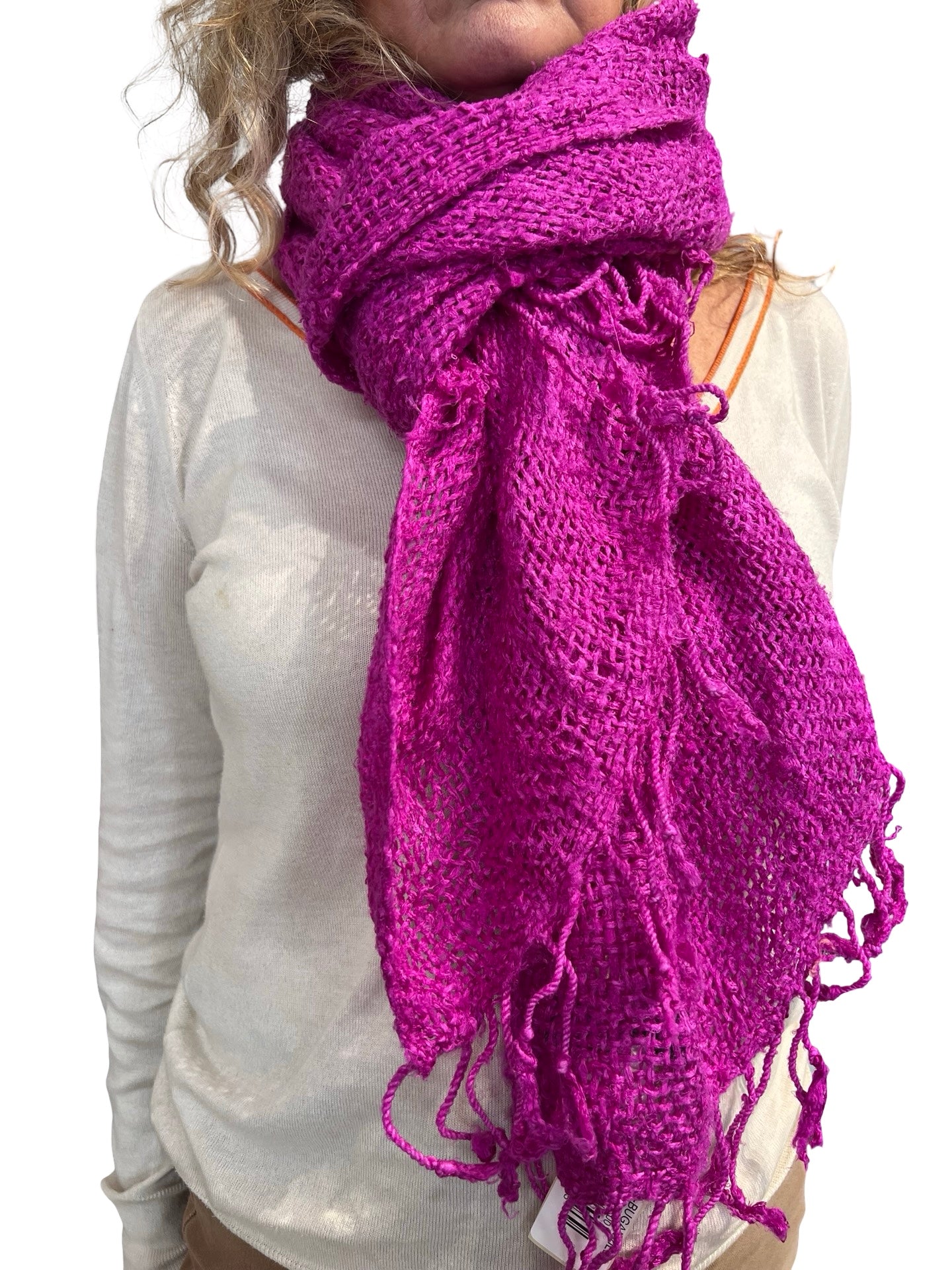 Écharpe Il Baco Da Seta Bougainvilliers en soie