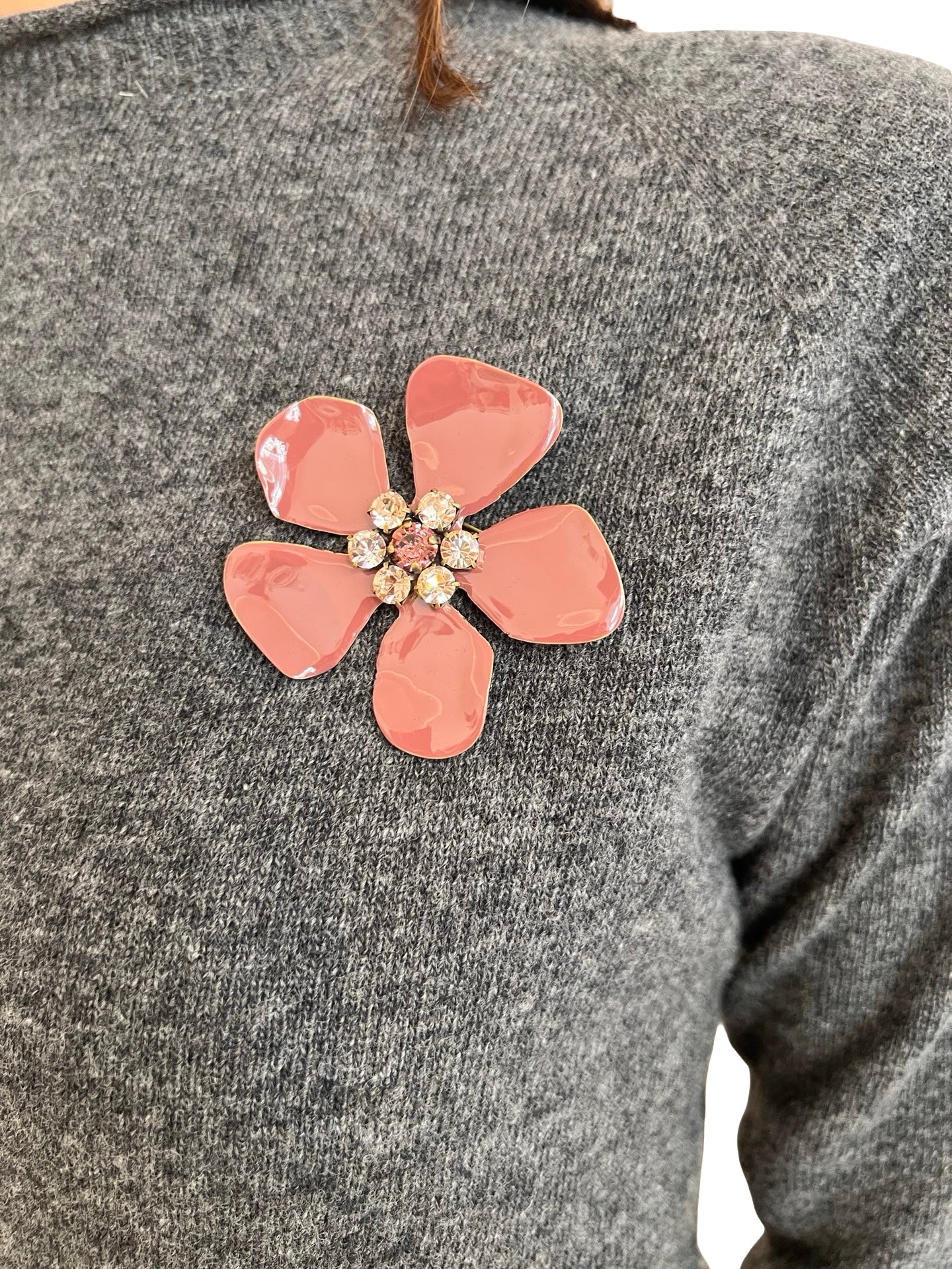 Broche Unique Flor Nude