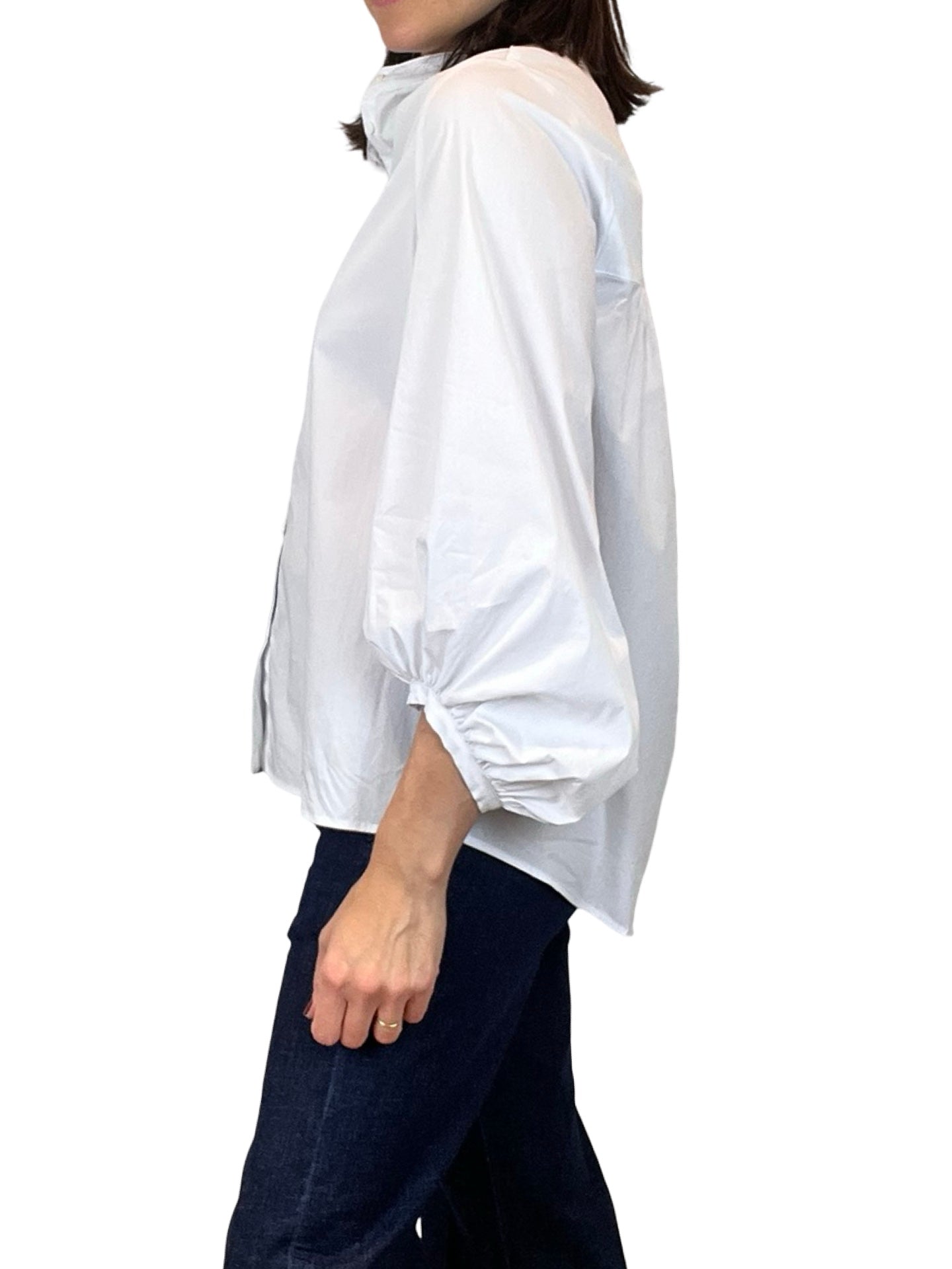 Adele Mao Gathered Sleeve Shirt