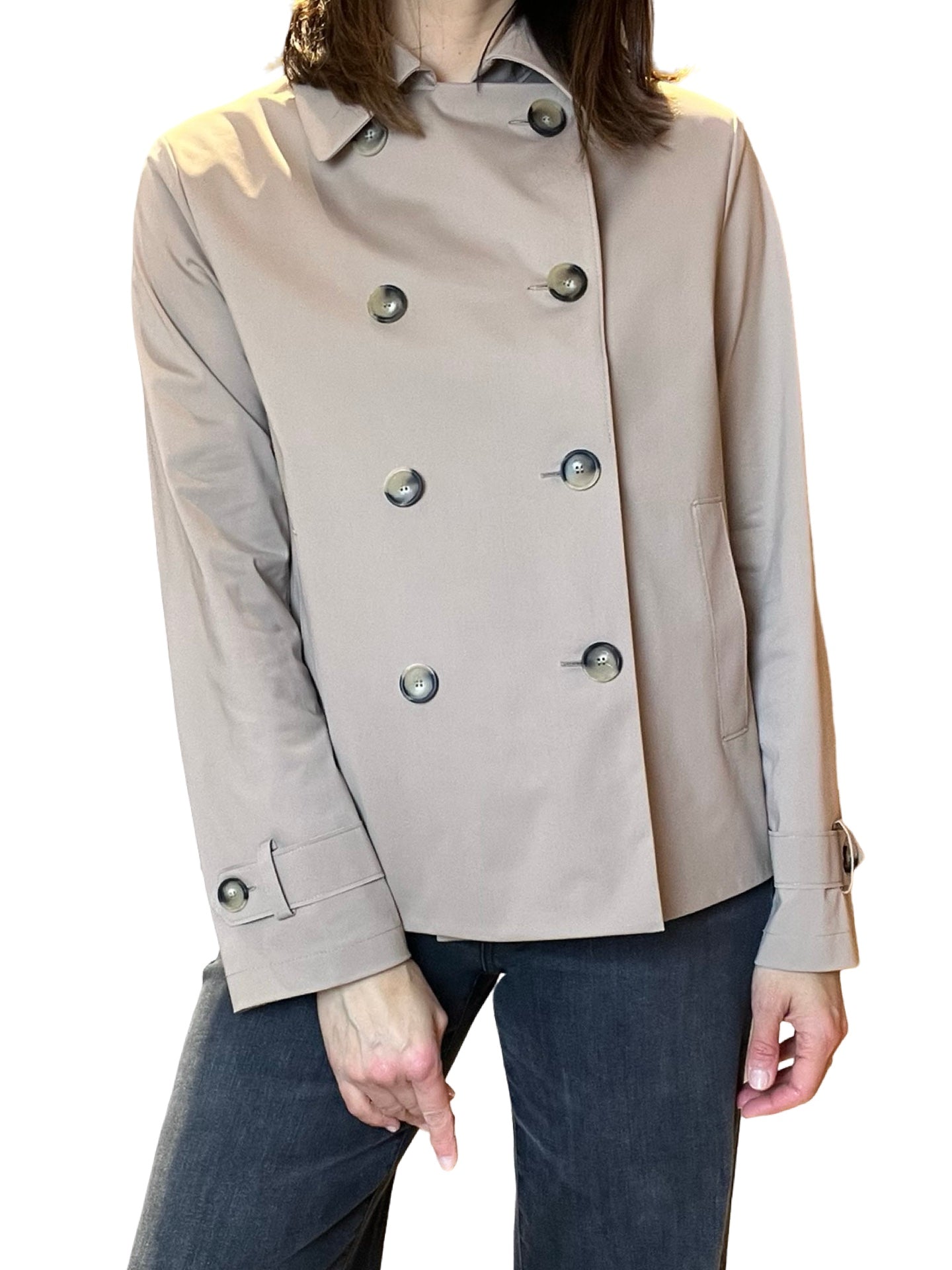 Harris Wharf London - Veste trench en laine camel