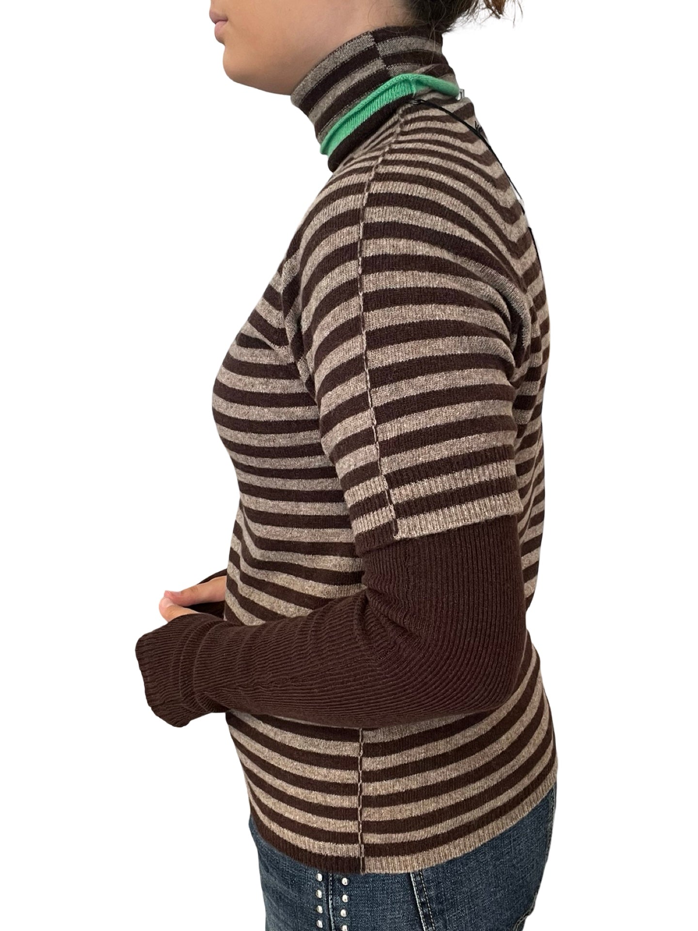 Striped Floor Jersey with Cisme Neck