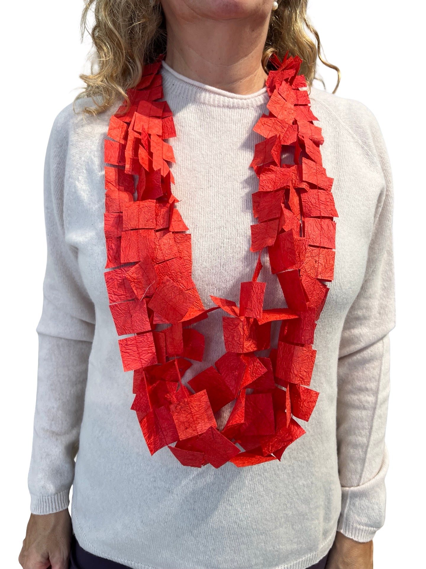 Collana lunga rossa Ana Hagopian Nest