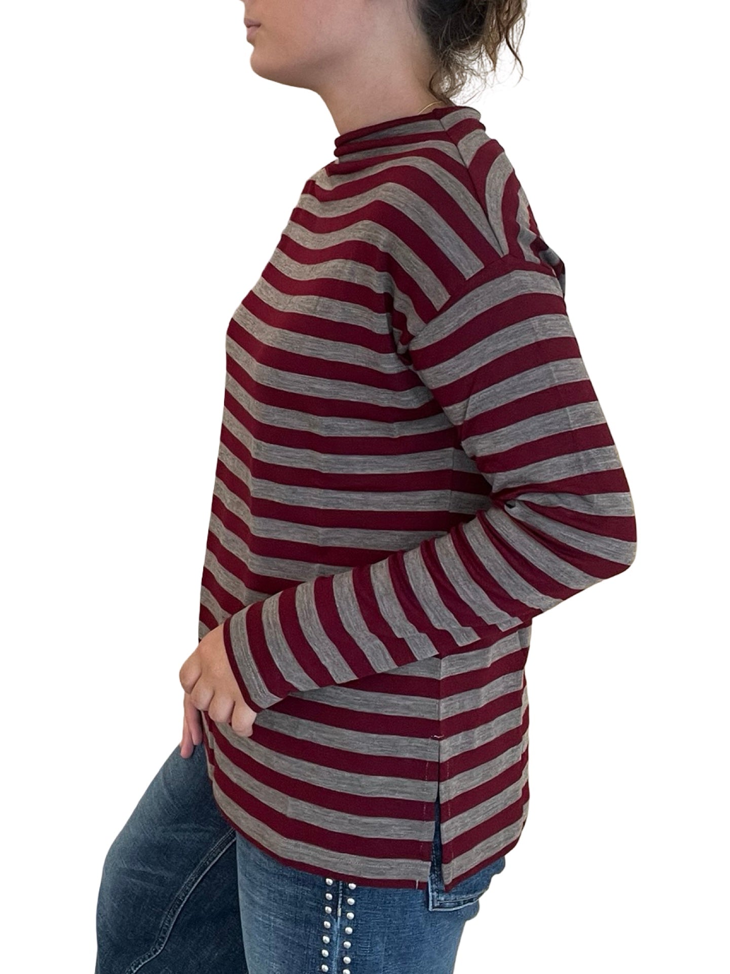 Jersey Shirt C-Zero De Rayas Cuello Alto