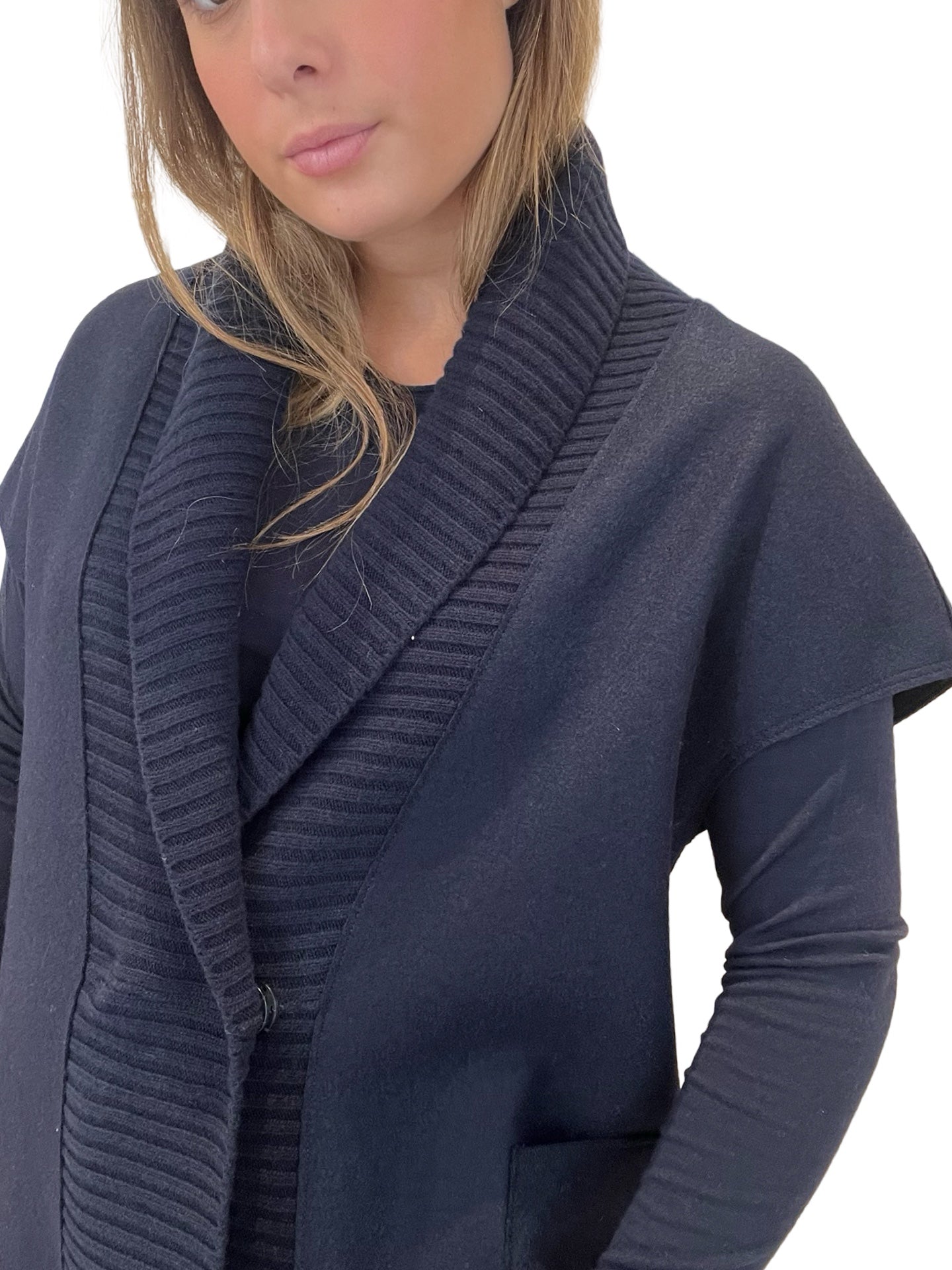 Rosso35 Knitted Collar Vest