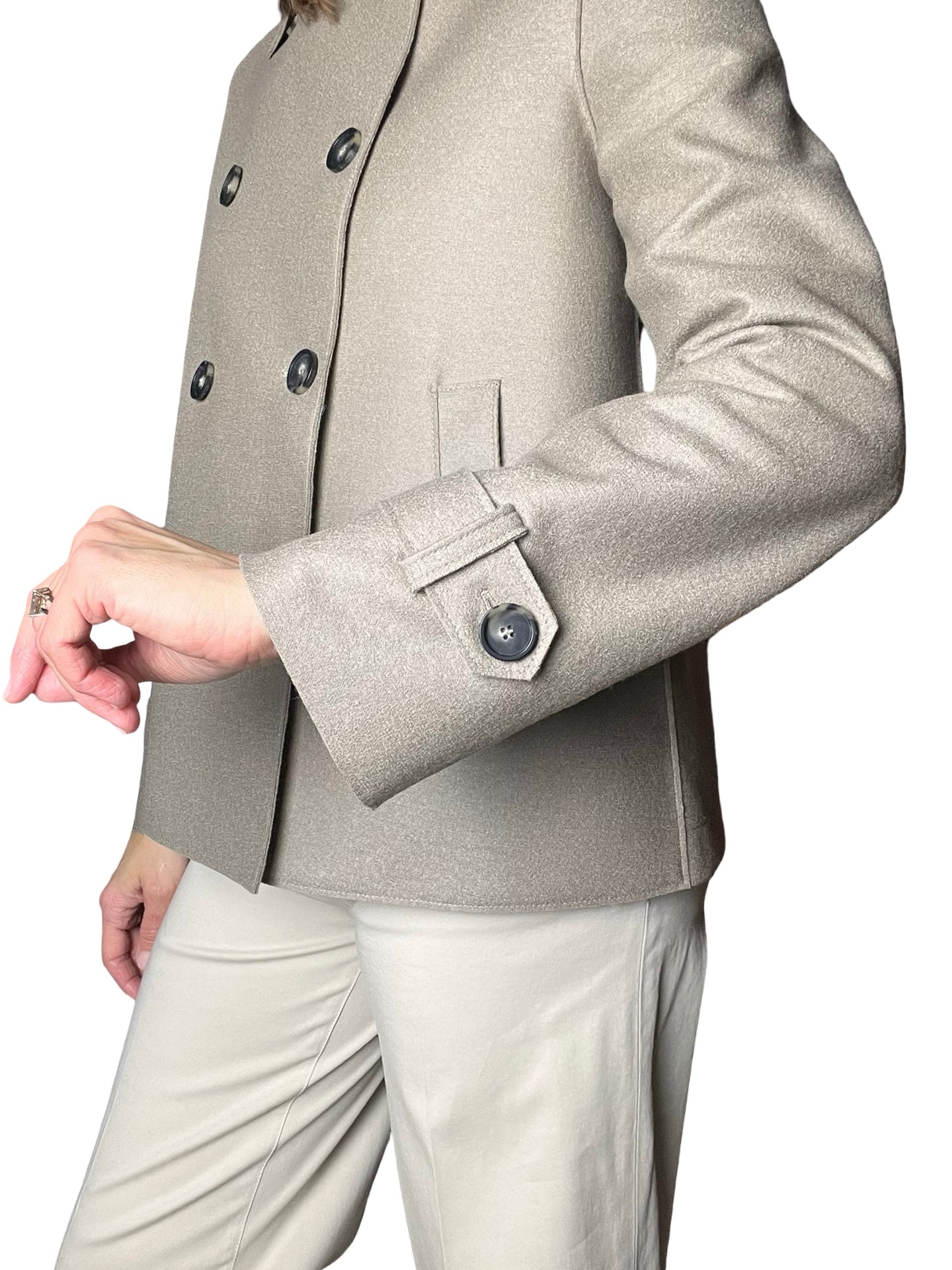Harris Wharf London Trench Wool Vison Jacket