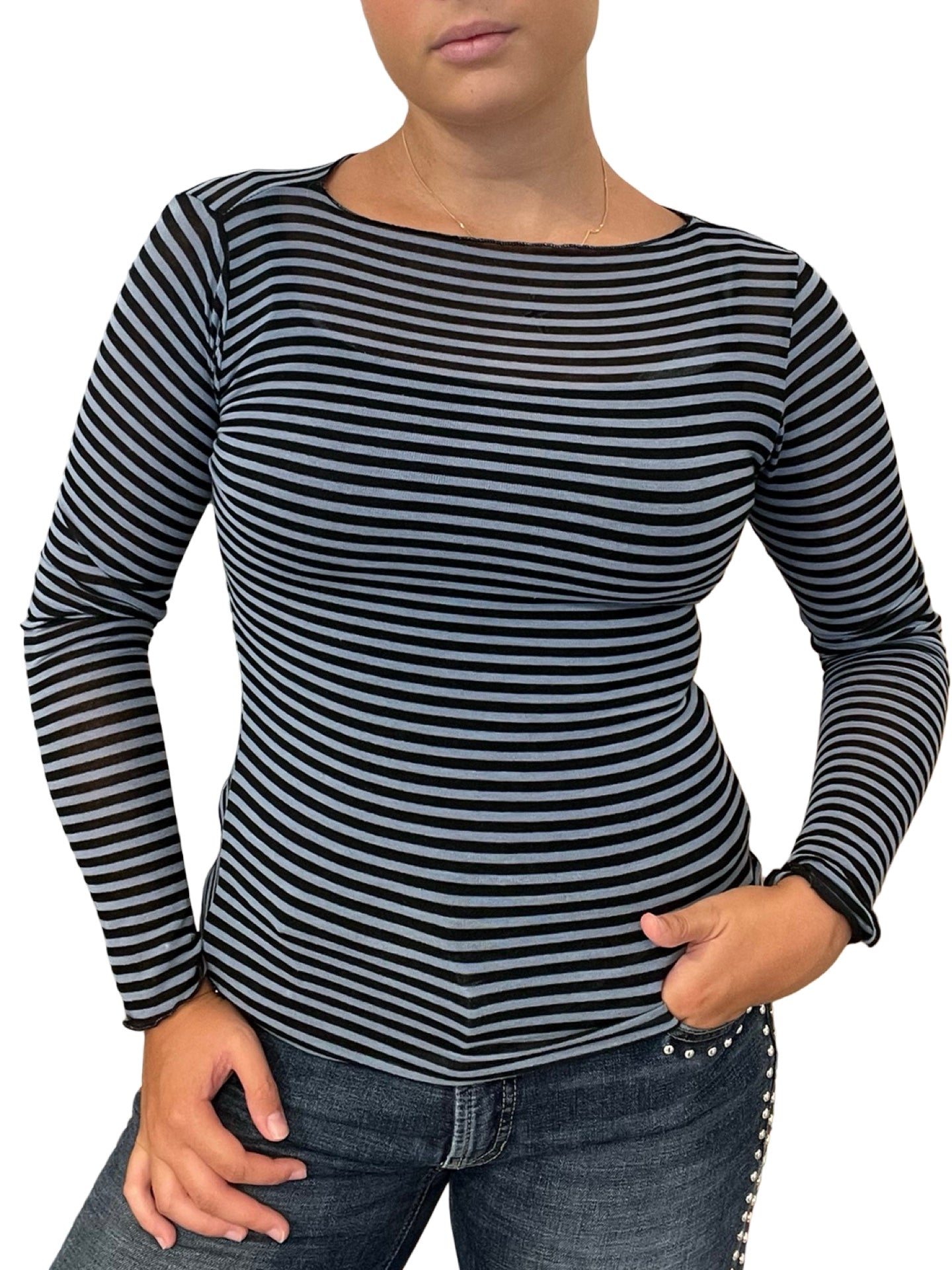 T-shirt a righe Byu Barça