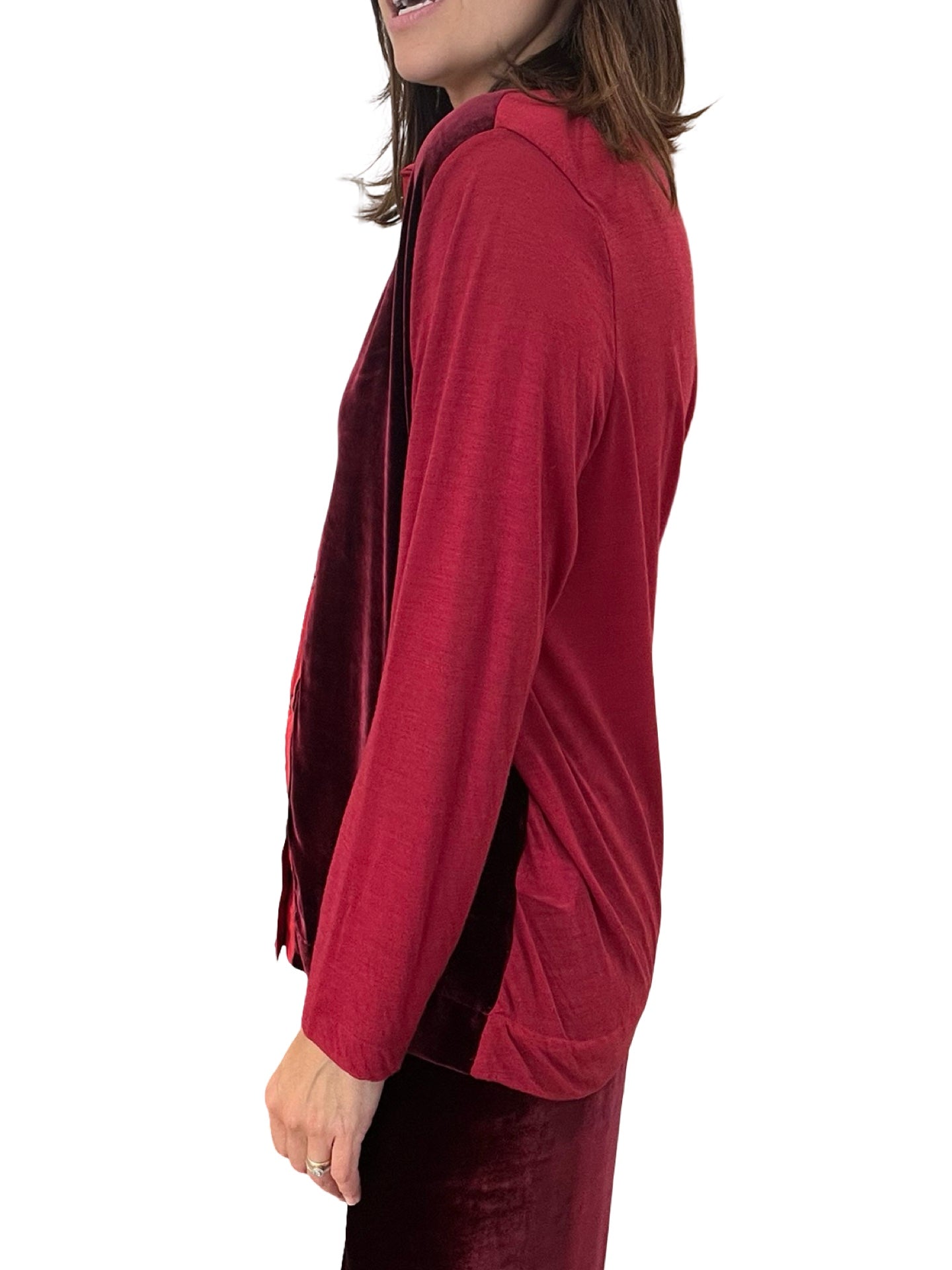 Camisa Whyci Punto y Terciopelo