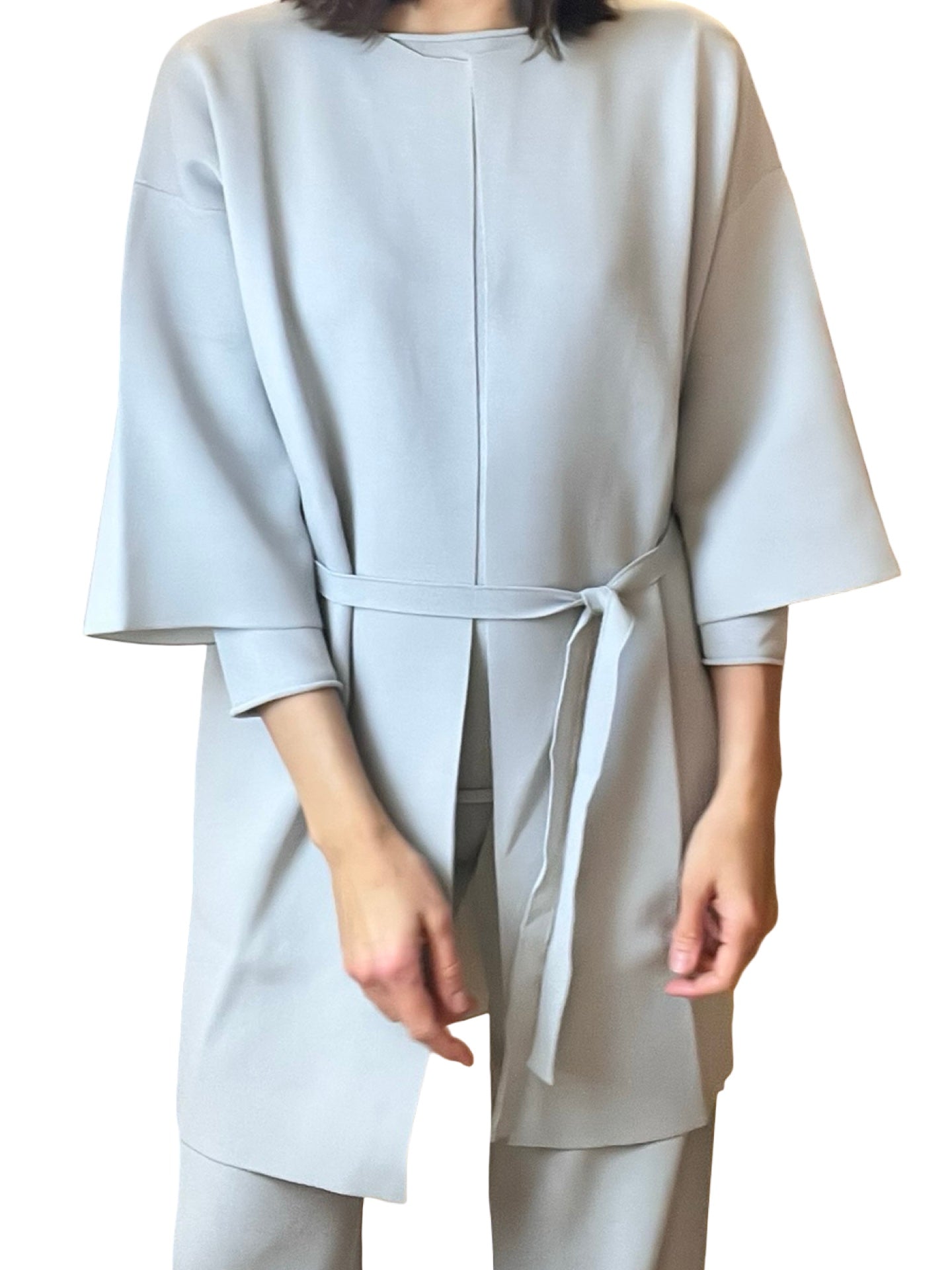 Cardigan Liviana Conti Punto Largo Cintuón