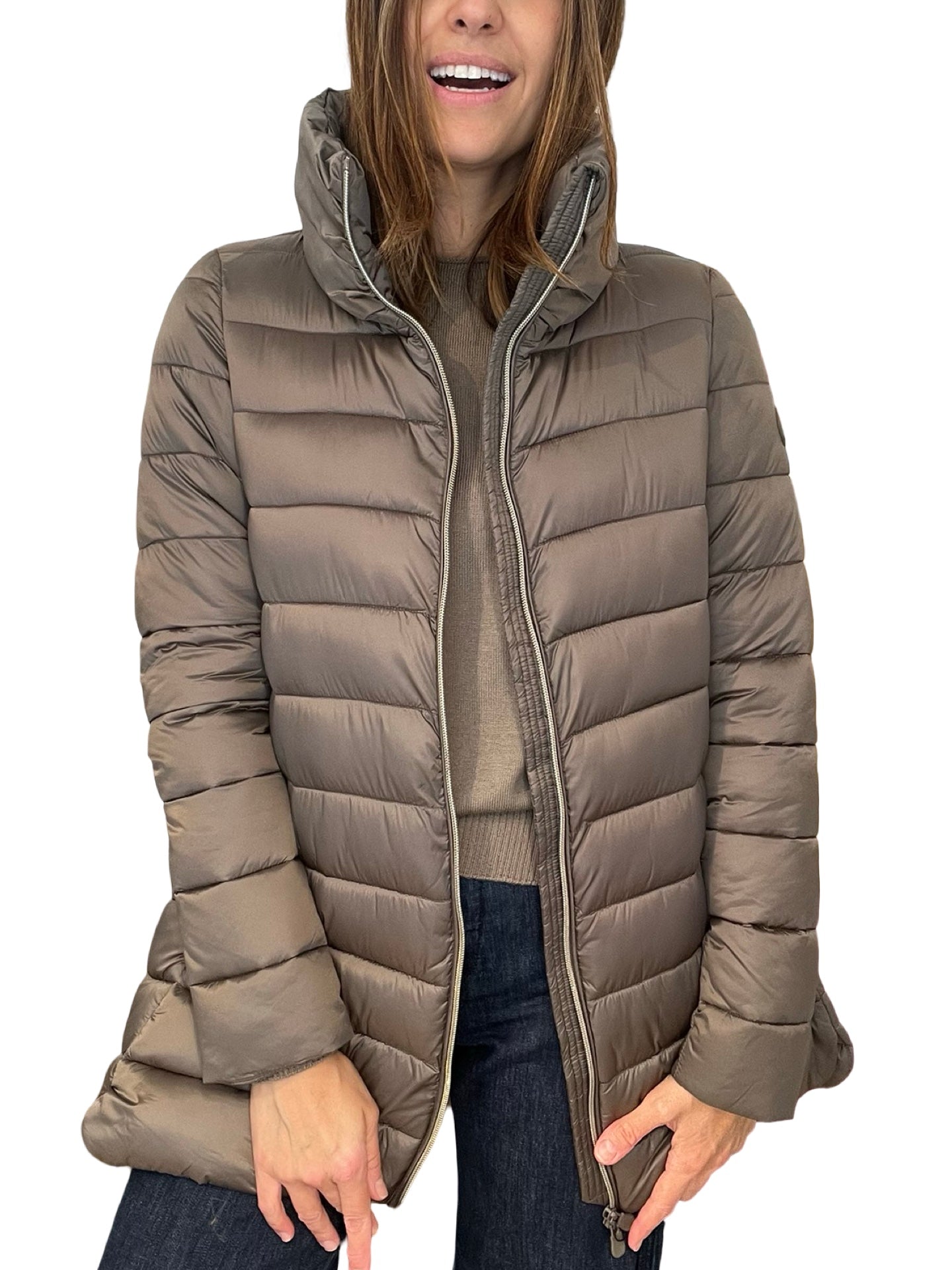 Plumifero Save The Duck Largo Bronce