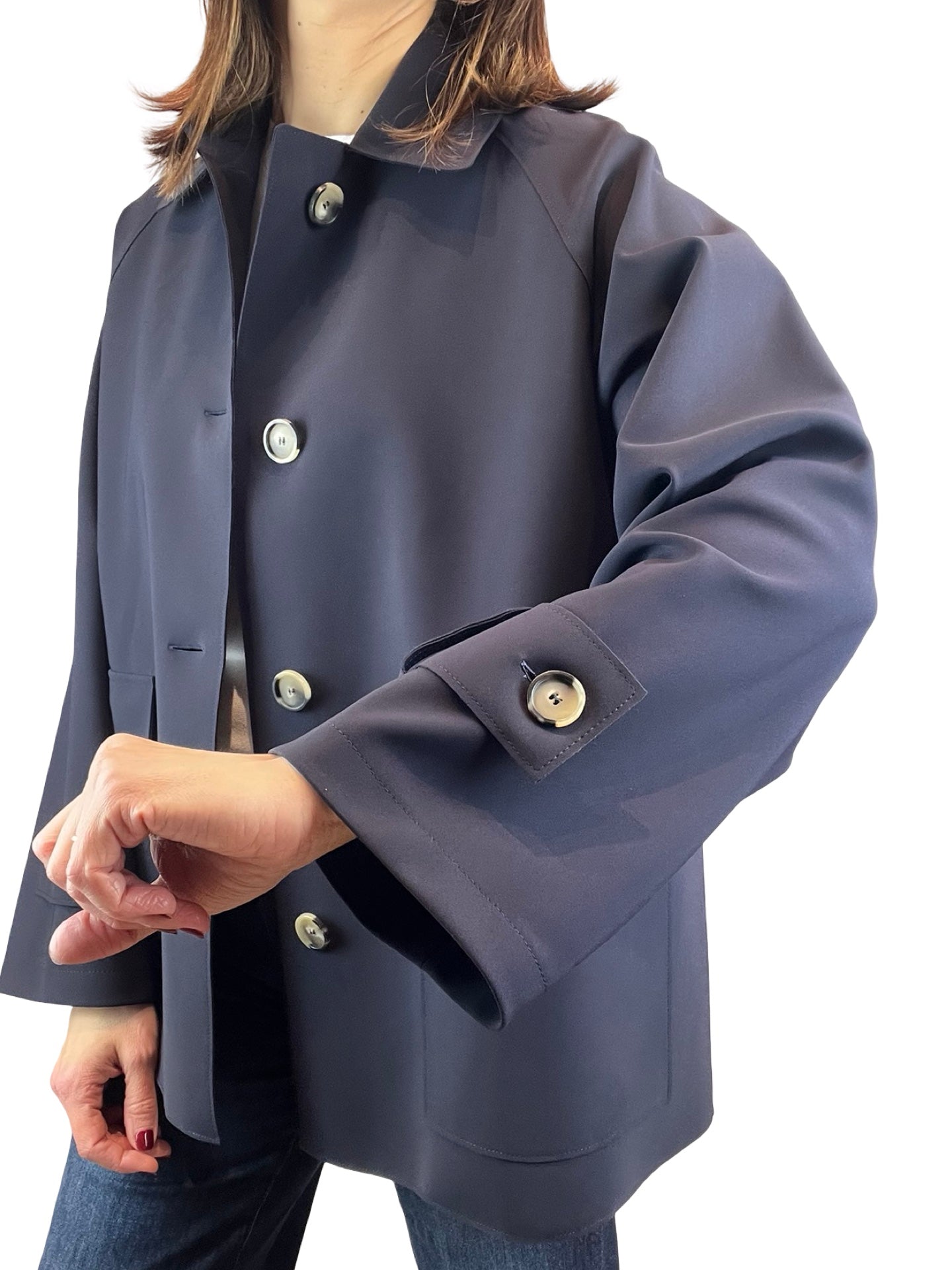 Harris Wharf London Veste de plongée raglan bleu marine