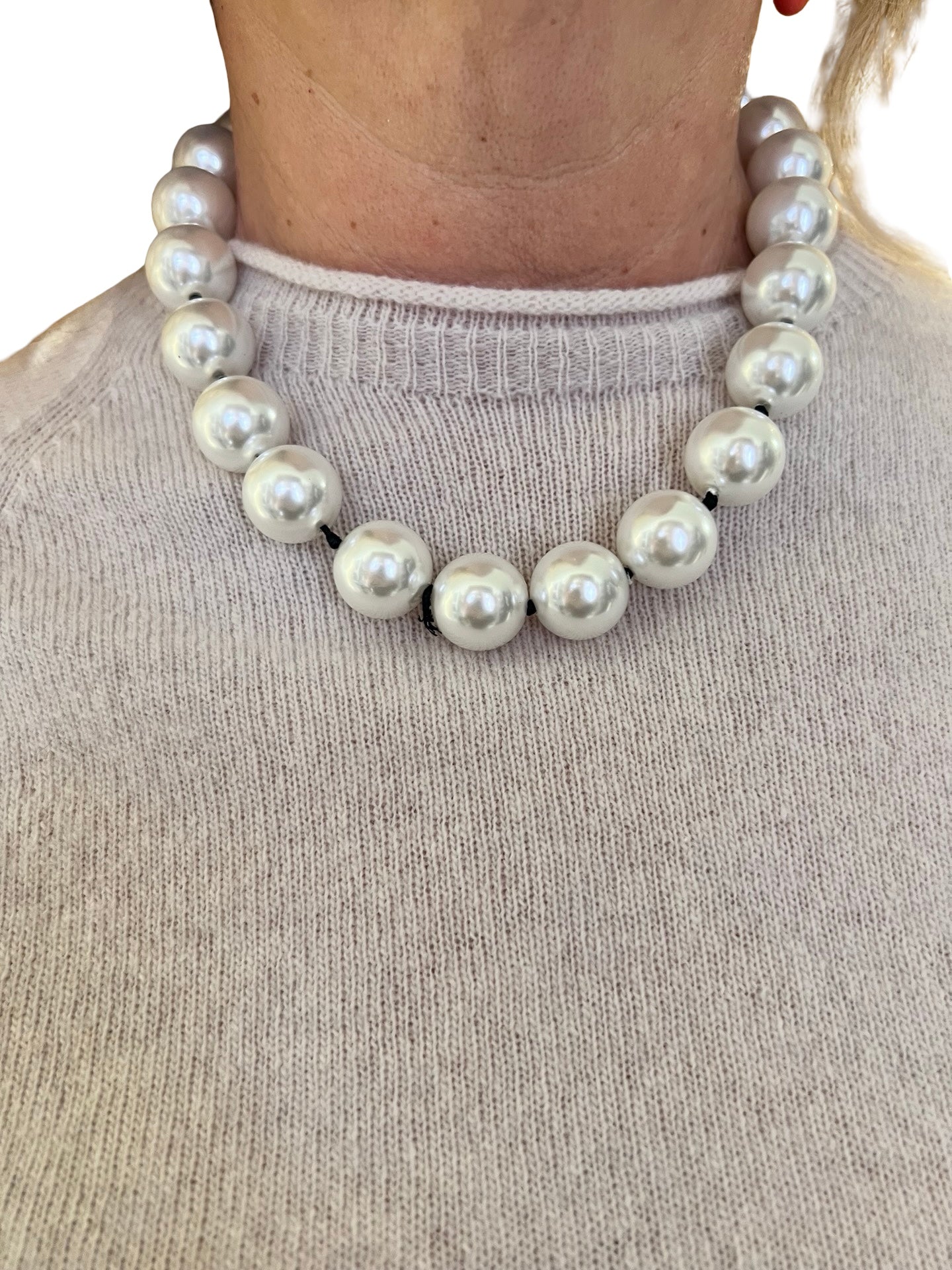 Collar Fabrizio Marcantelli Perlas Gordas Cortos