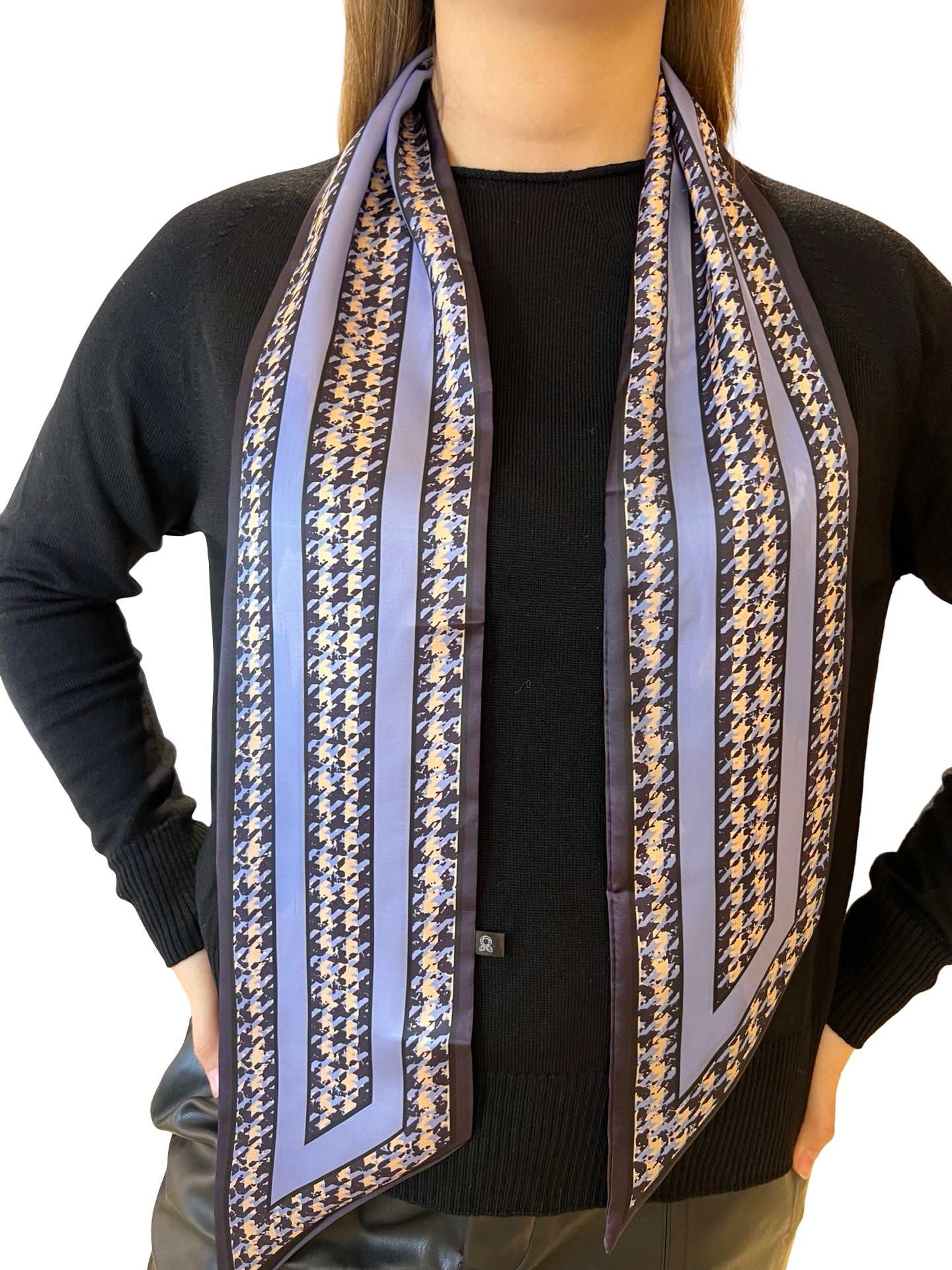 Twilly Il Baco Da Seta Estampado Geométricos Rayas