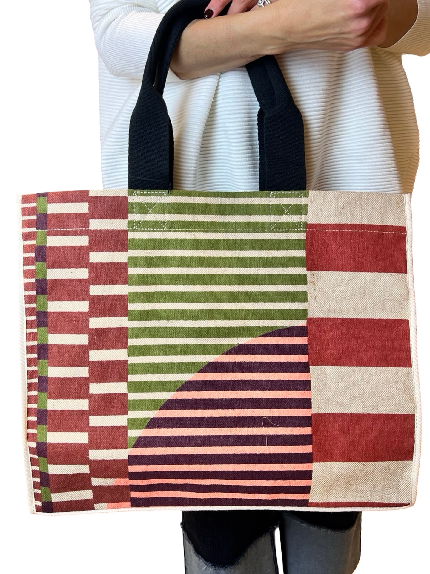 Bolso Mapoésie Yute Rayas