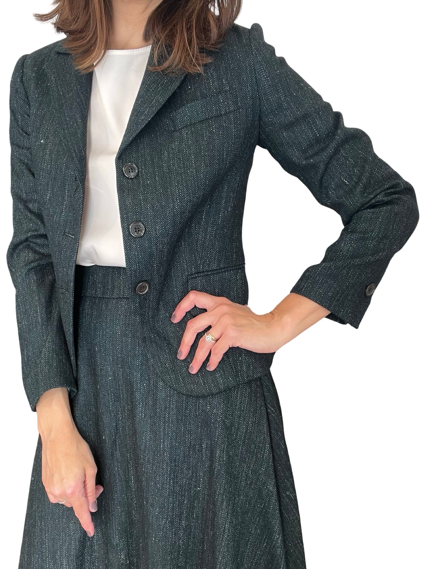 Blazer Adele Entallada Espiga