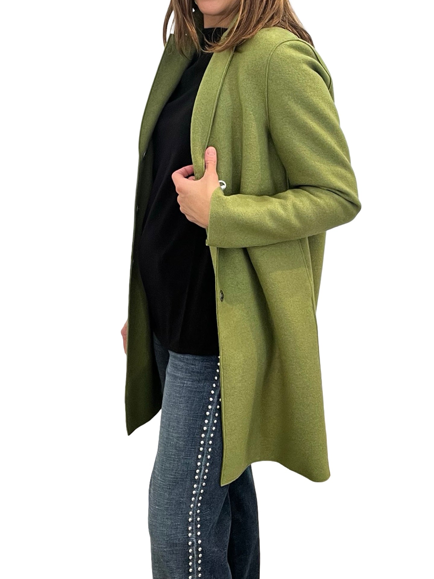 Abrigo Harris Wharf London Pressed Verde