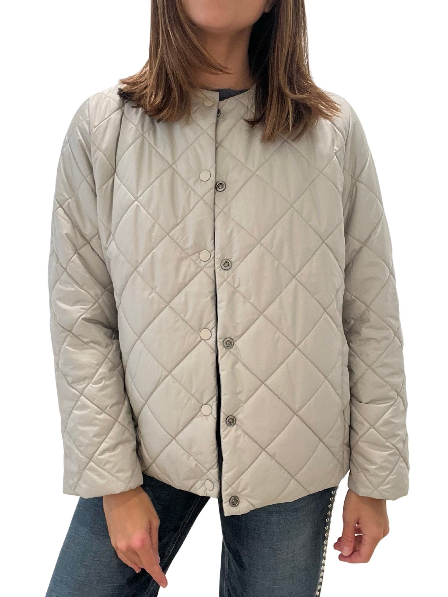 Chaqueta Ecoalf Plumas Bufanda Topo Reversible