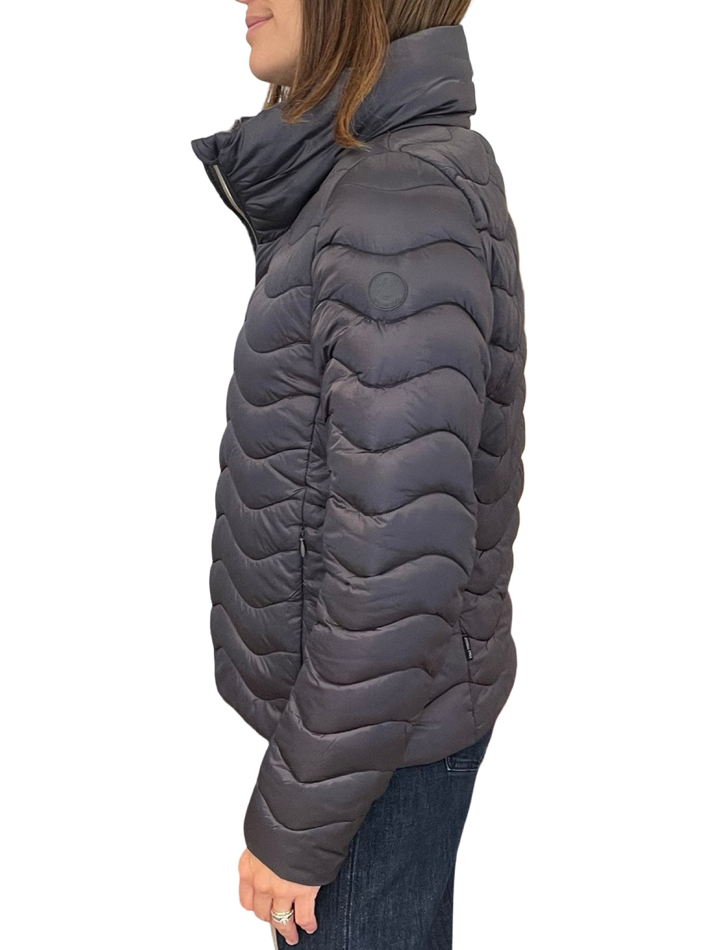 Plumifero Save the Duck Short Enthallado Gray