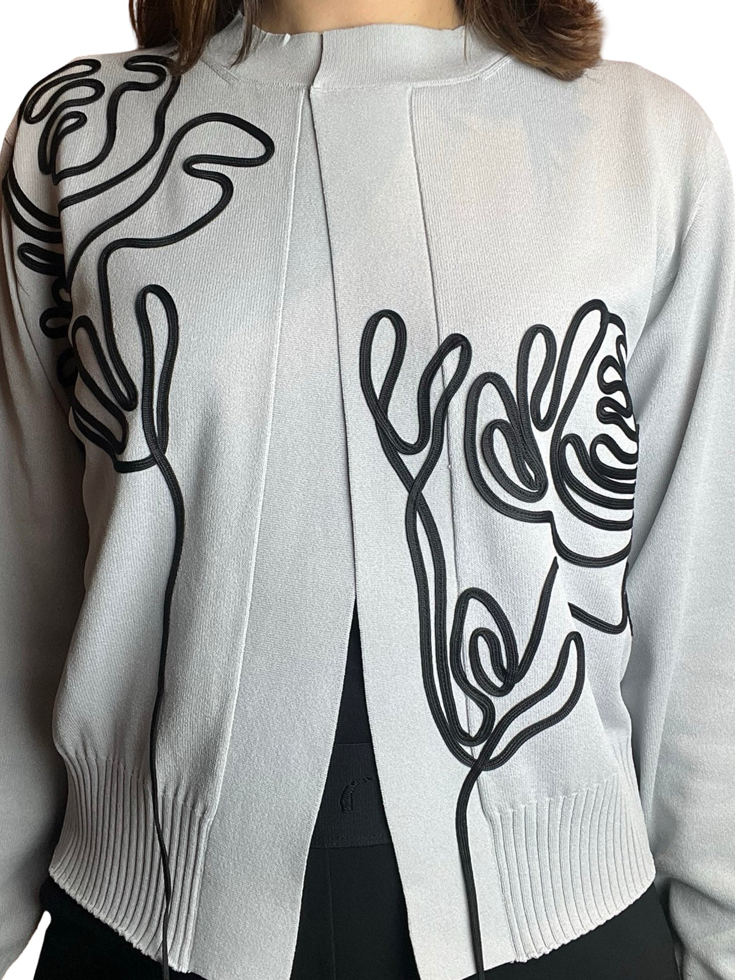 Cardigan léger brodé Conti