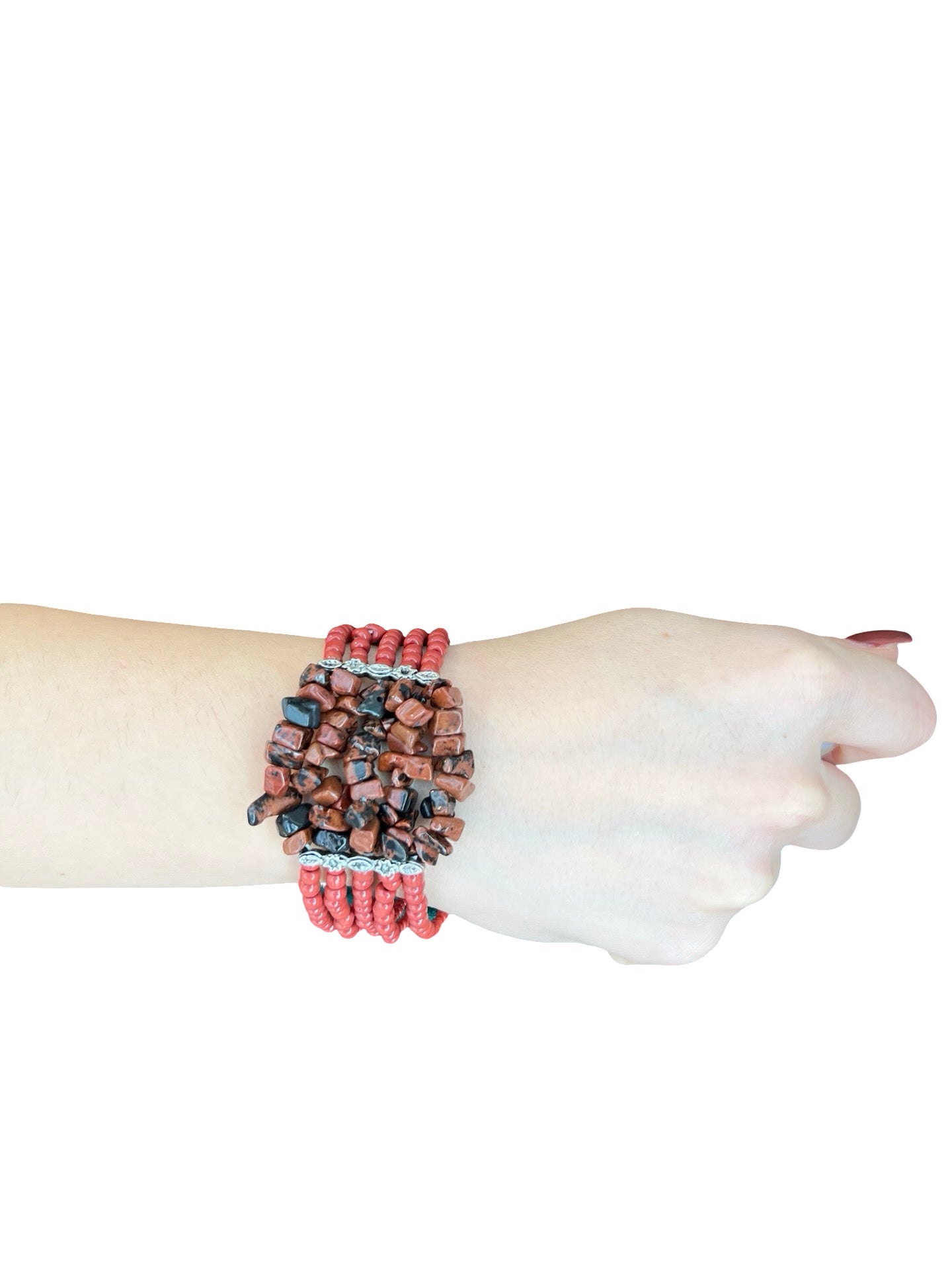 Bracelet Il Baco Da Seta Tile Stone Beads