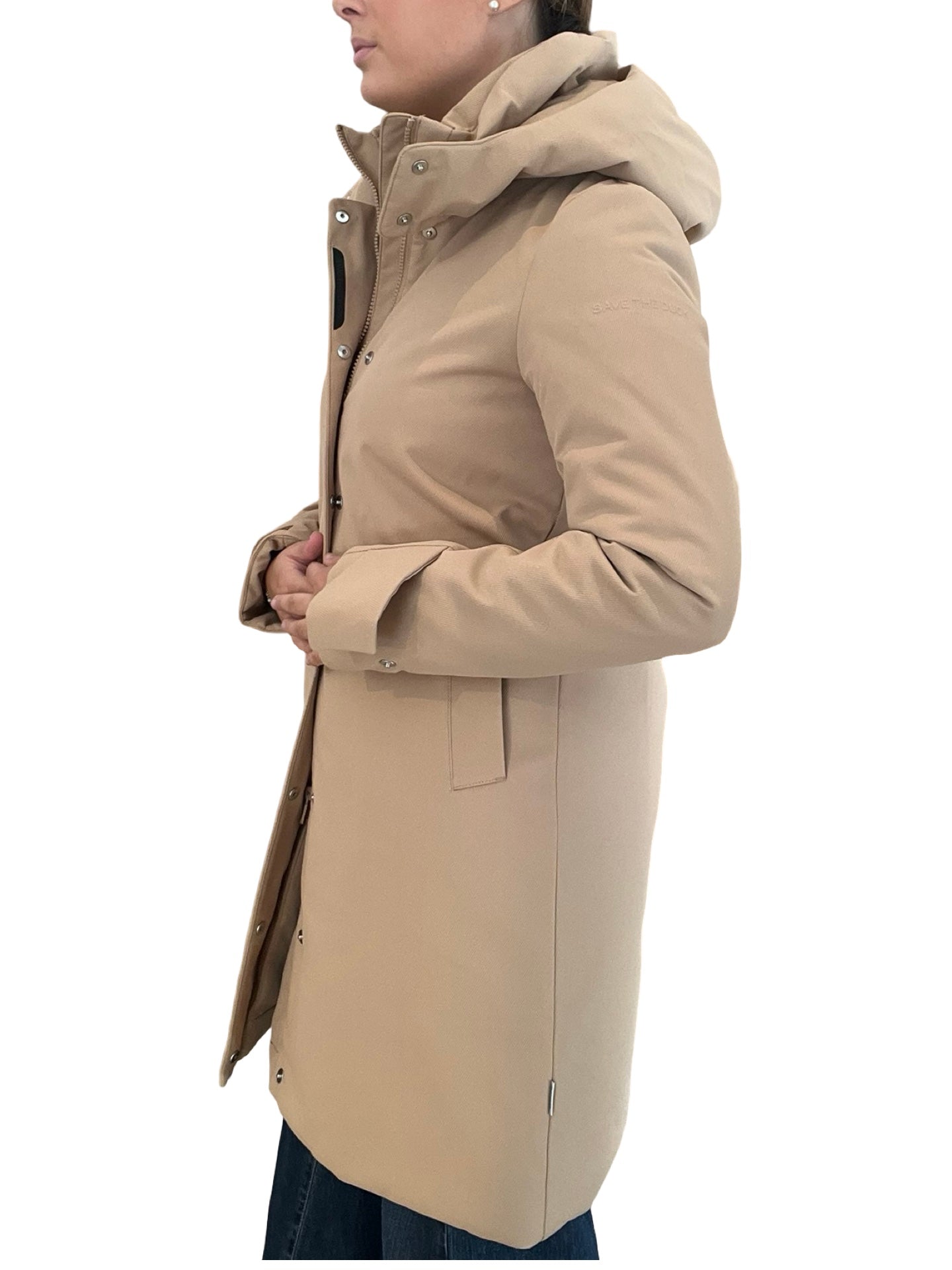 Parka Save The Duck Larga Sklar Beige