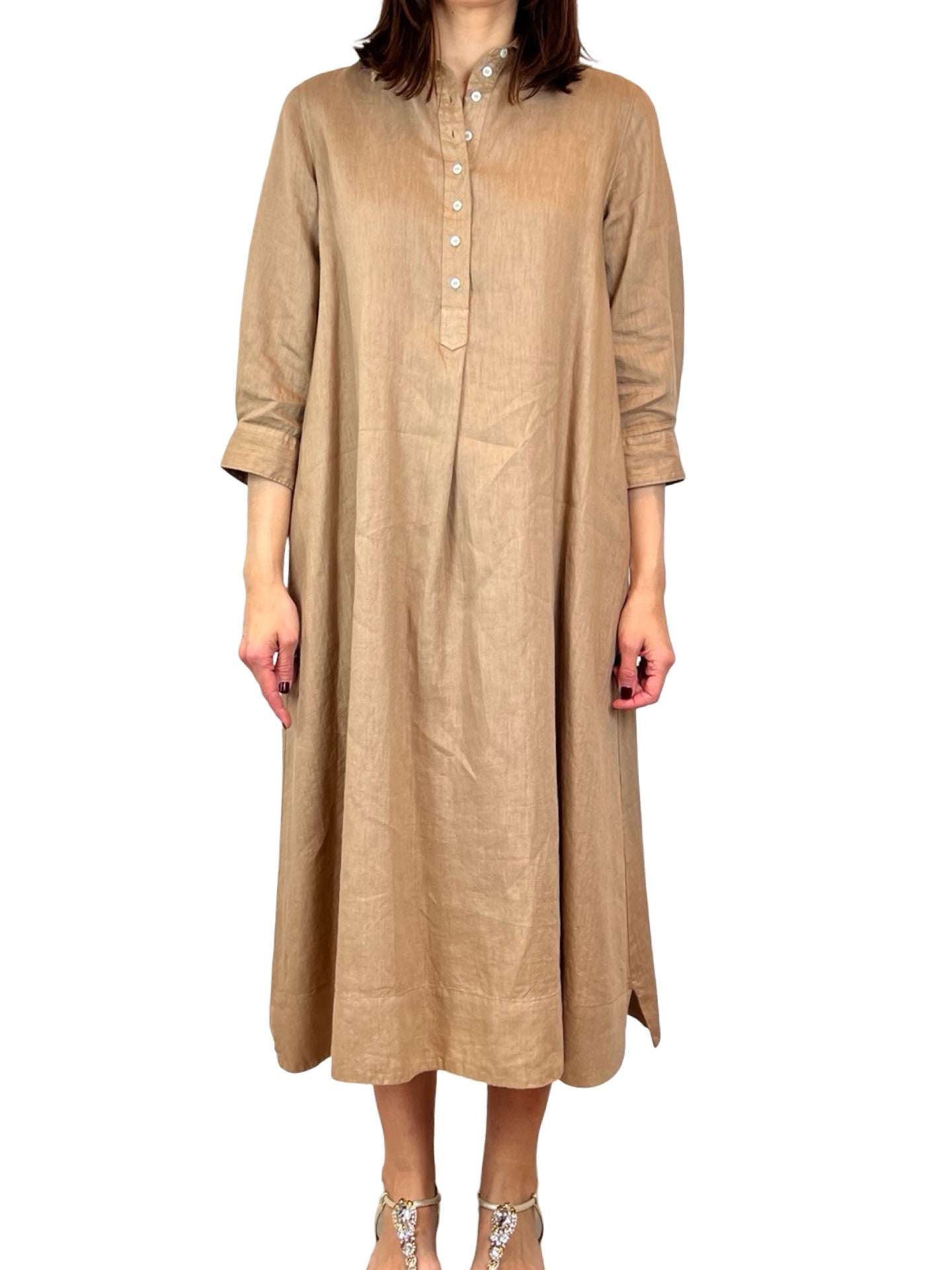 Vestido Rosso 35 Camisero Manga Francesa