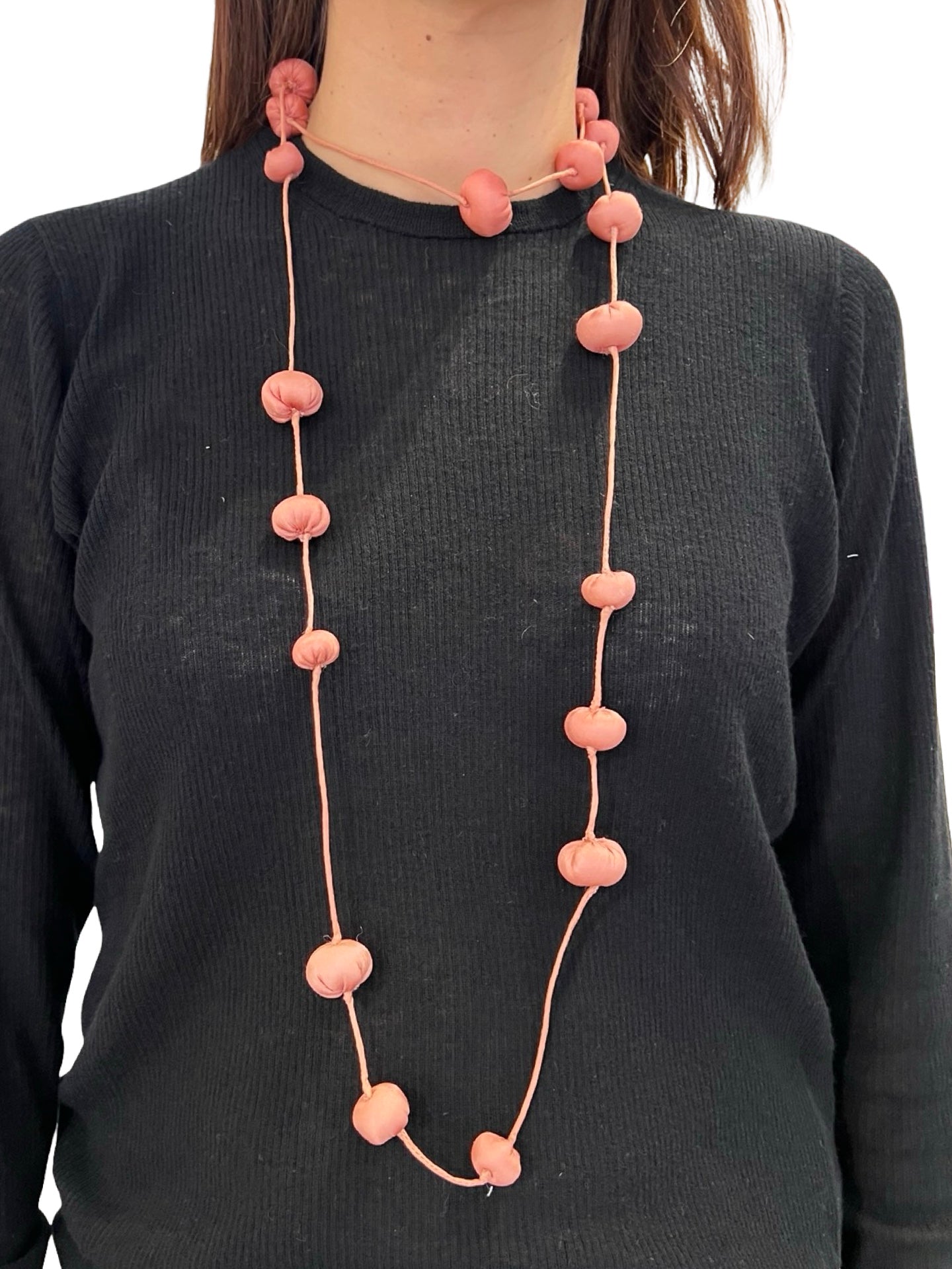 Collana Il Baco Da Seta Palline di seta nude Cocoon