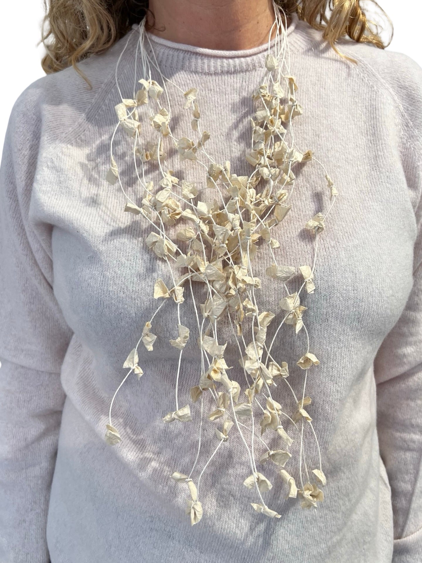 Collana lunga bianca Ana Hagopian Loop