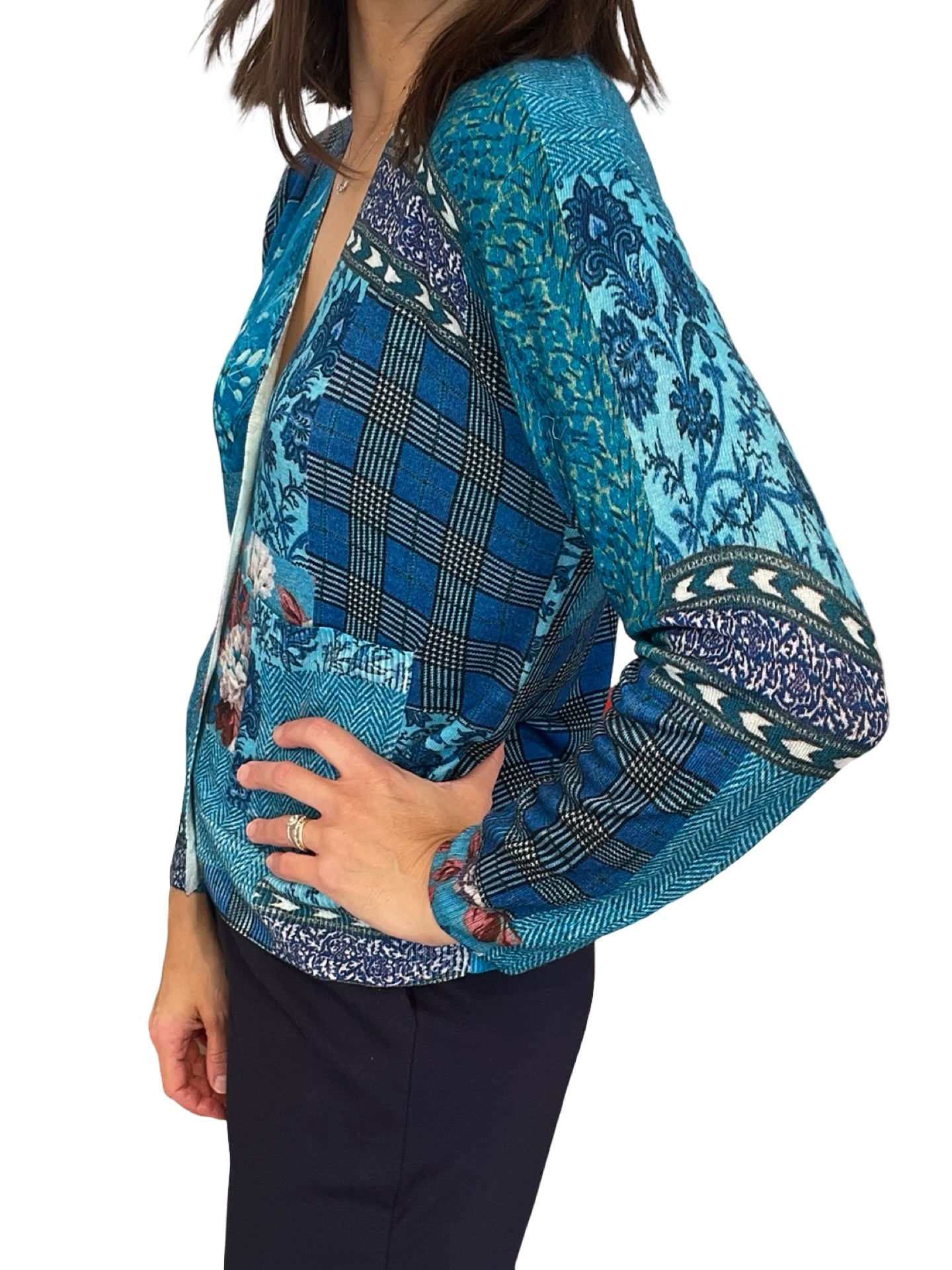 Cardigan in Bed with you print pockets