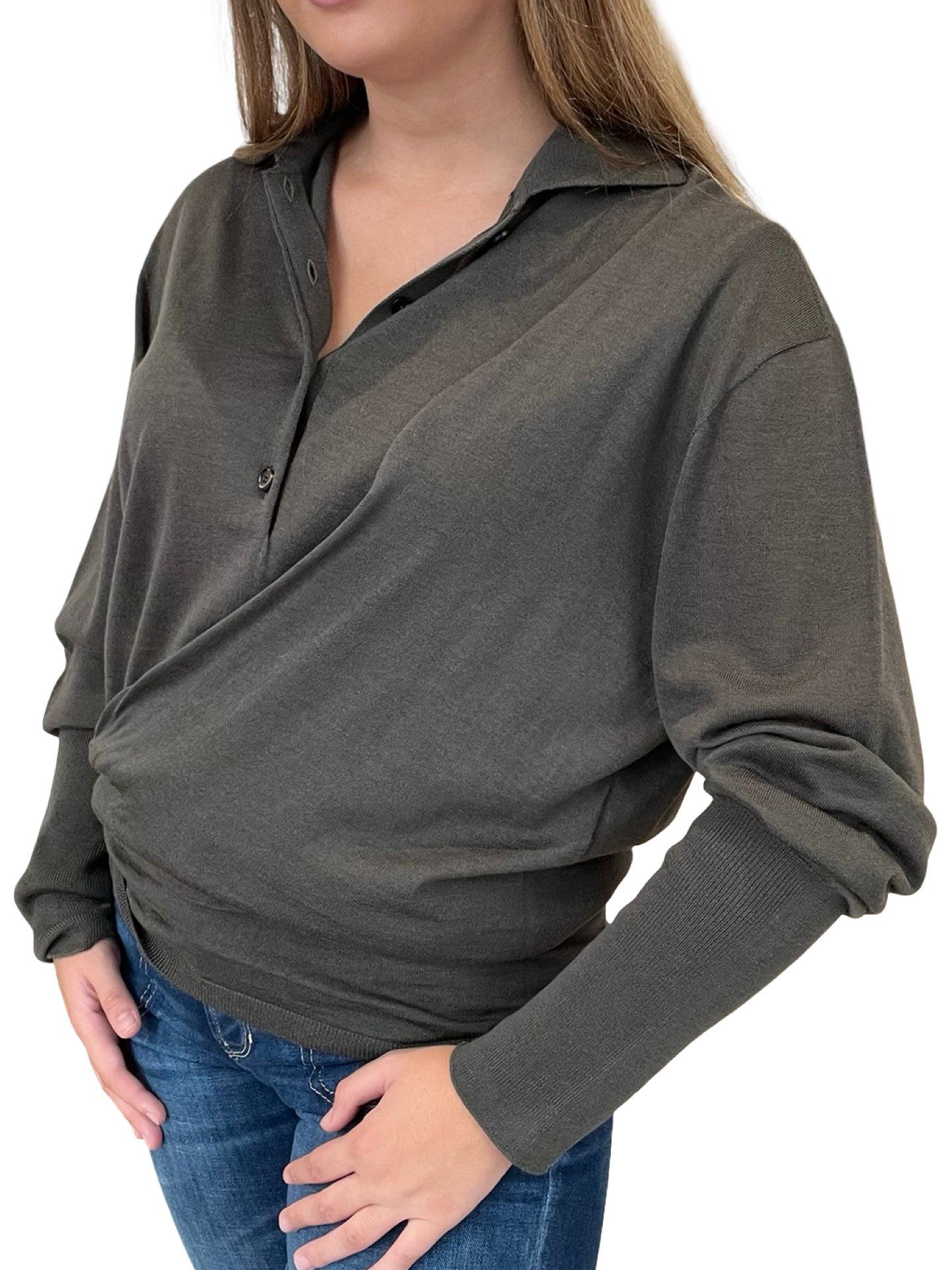 Maglione leggero con cuciture laterali