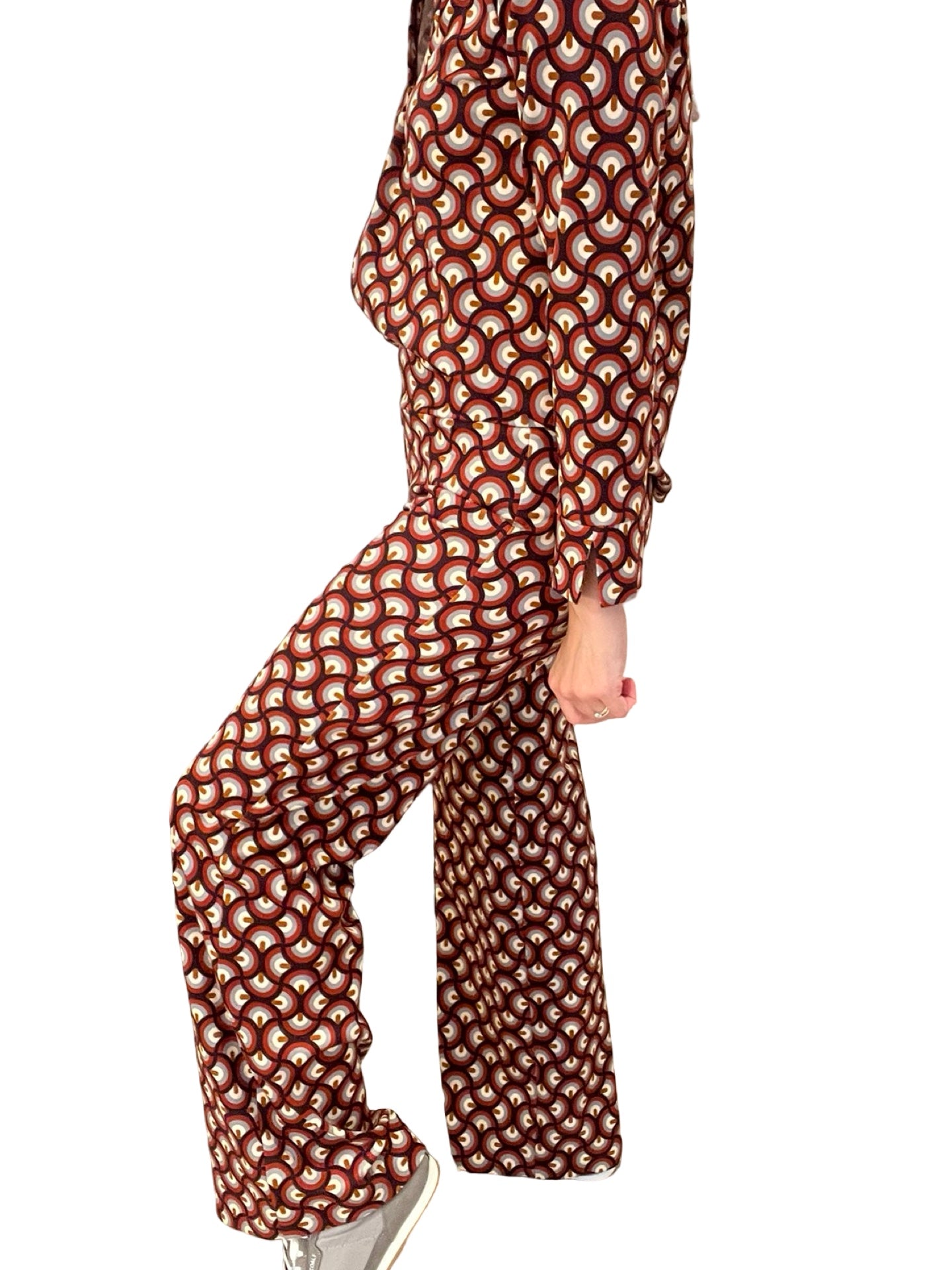 Monika Varga Pantalon en tricot géométrique