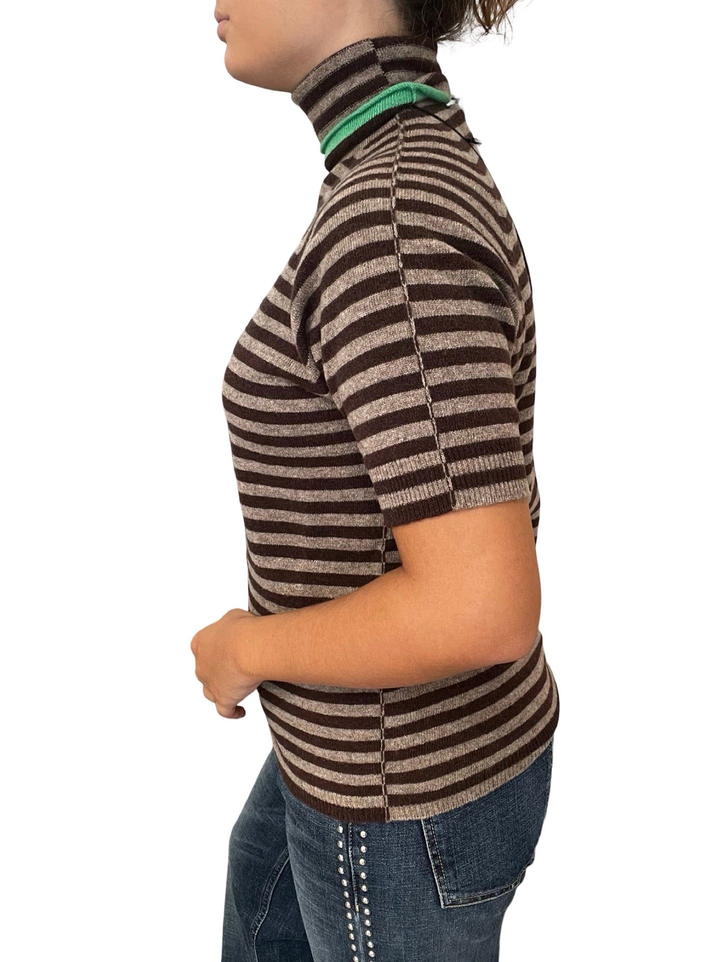 Striped Floor Jersey with Cisme Neck