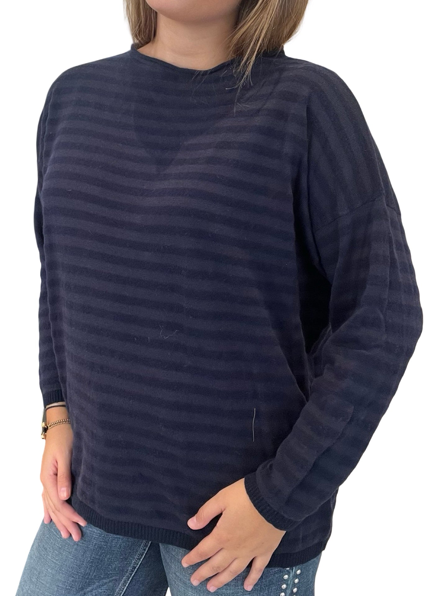 Jersey Whyci Rayas Cuello Redondo