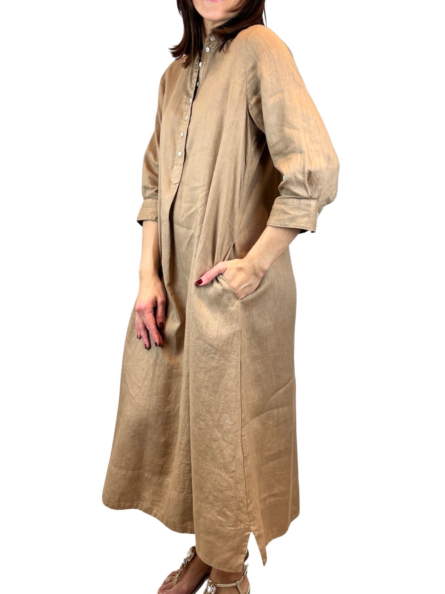 Vestido Rosso 35 Camisero Manga Francesa