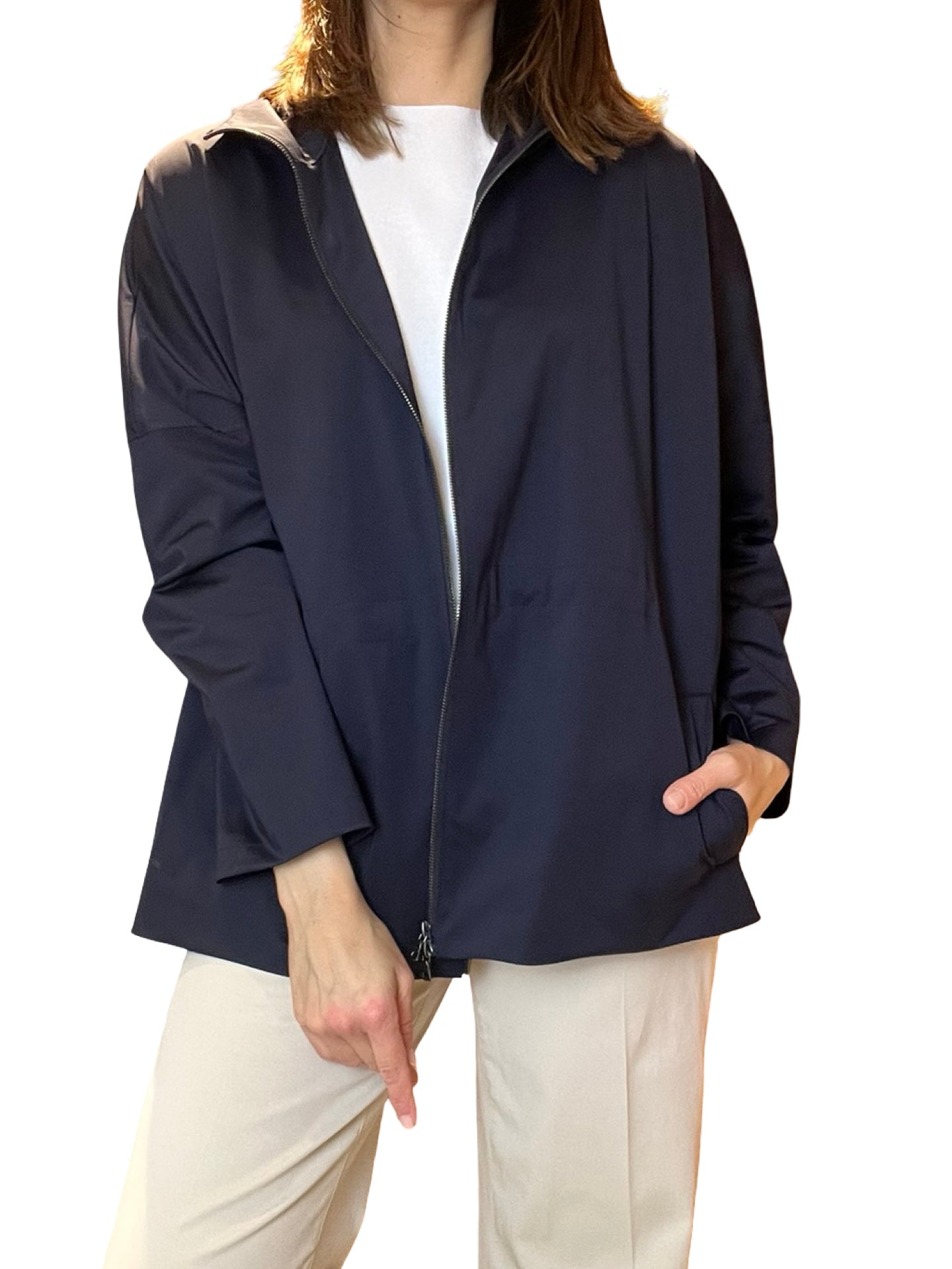 Harris Wharf London Parka Light Hood Tecnica Navy