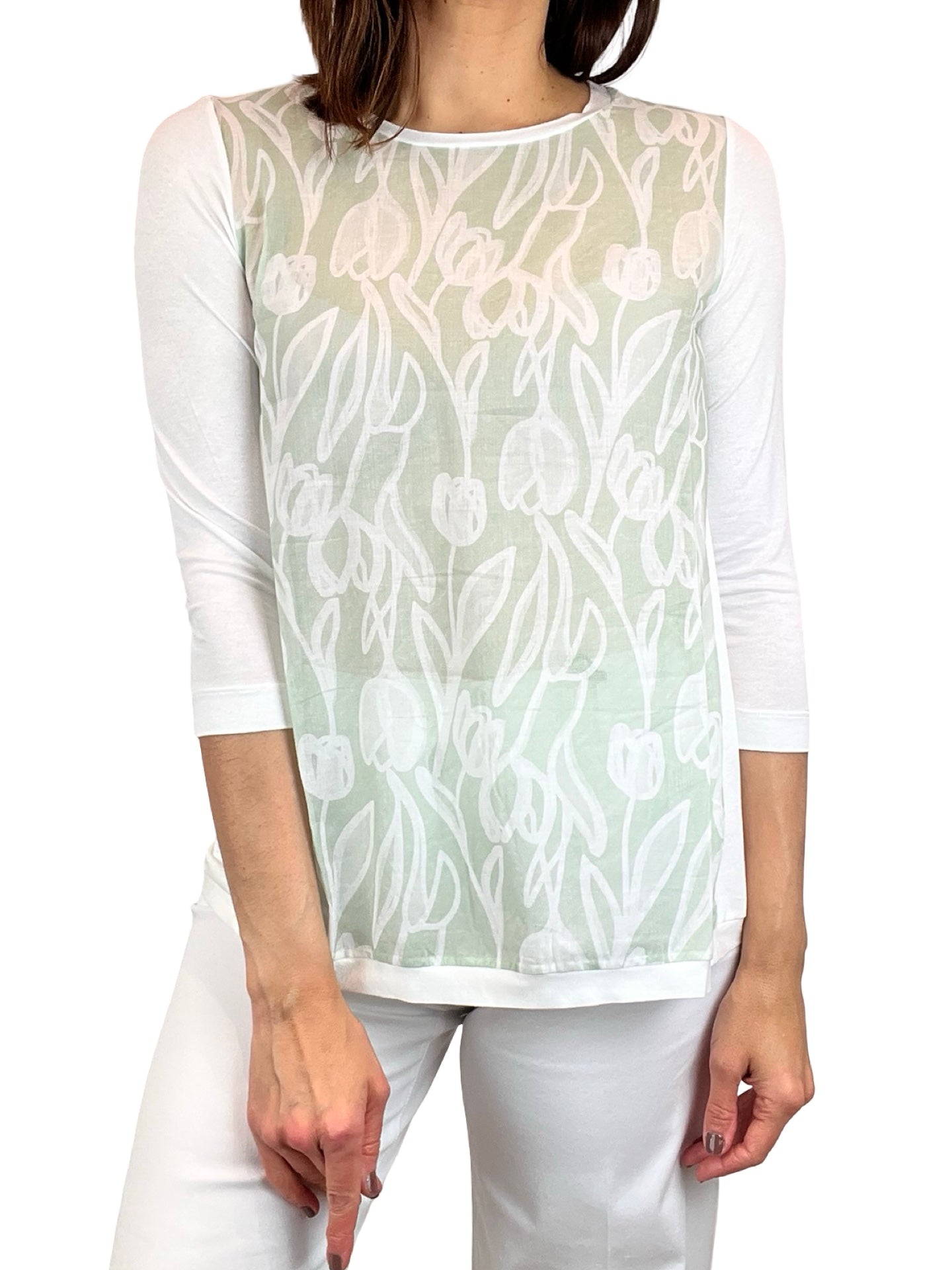 Camiseta Whyci Milano Estampado Tulipan