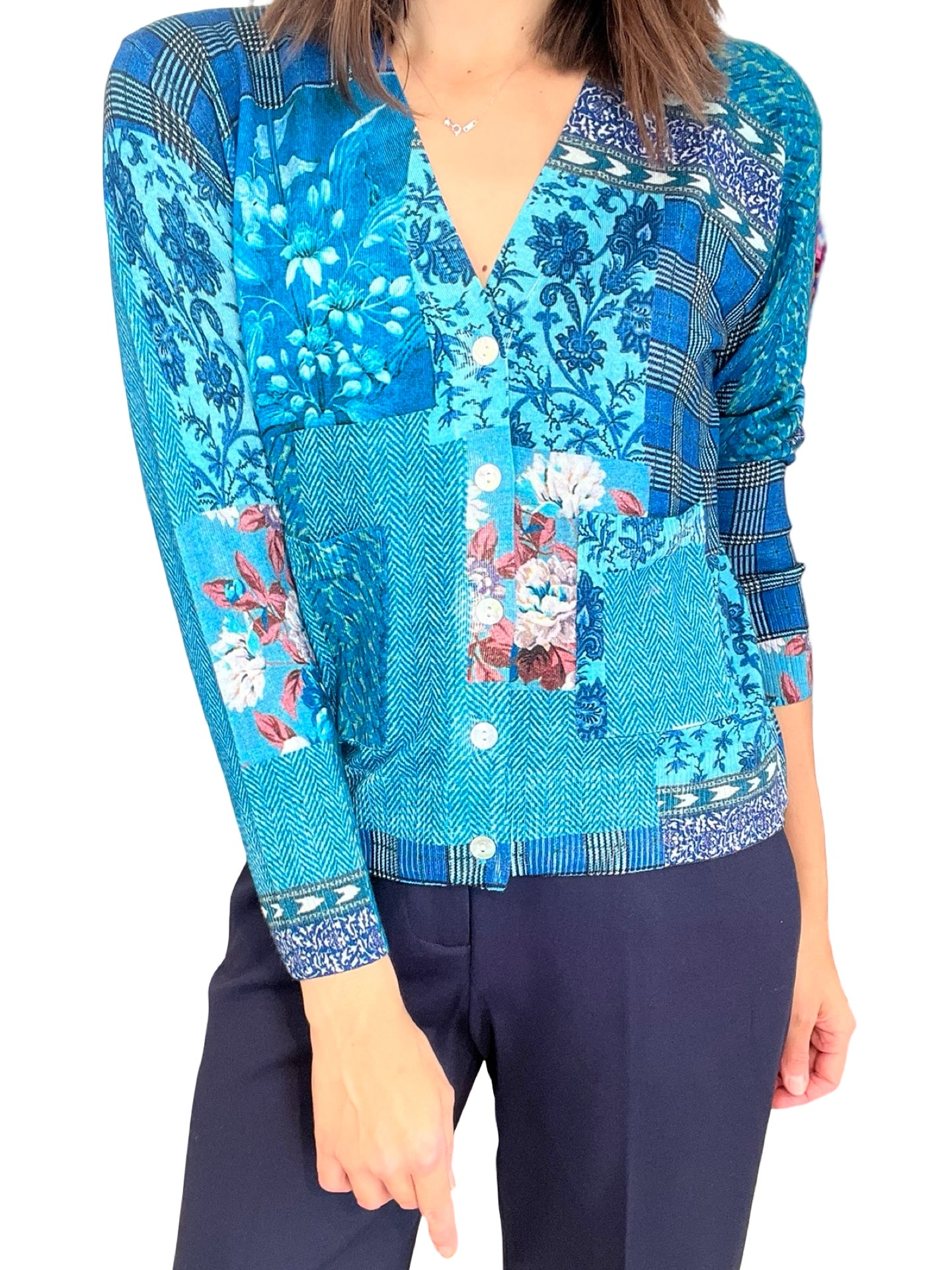 Cardigan in Bed with you print pockets
