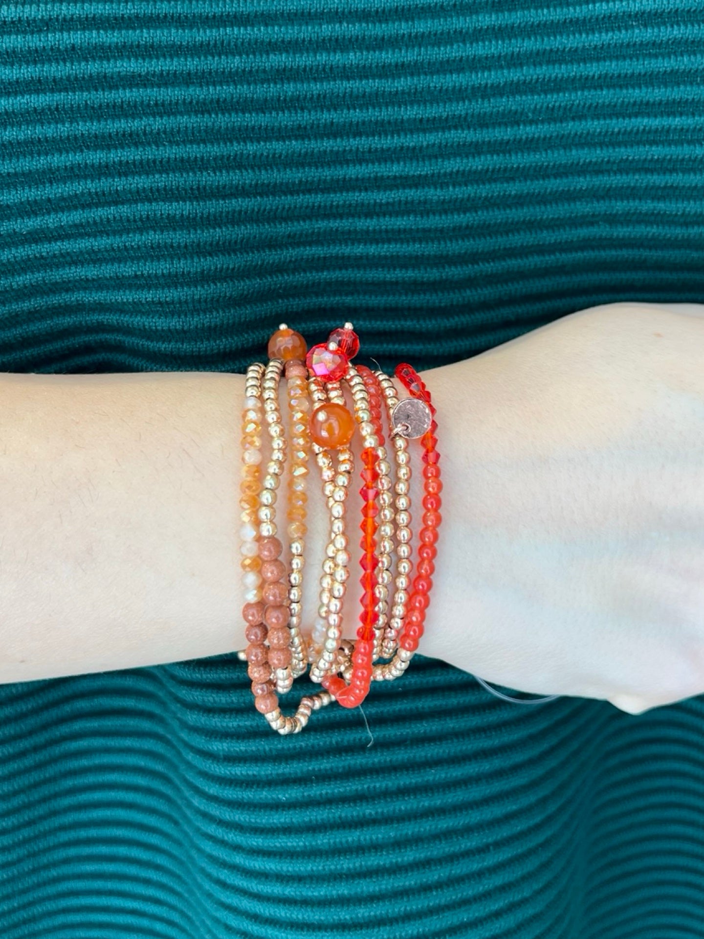 Bracelet Il Baco Da Seta Red Balls Laps