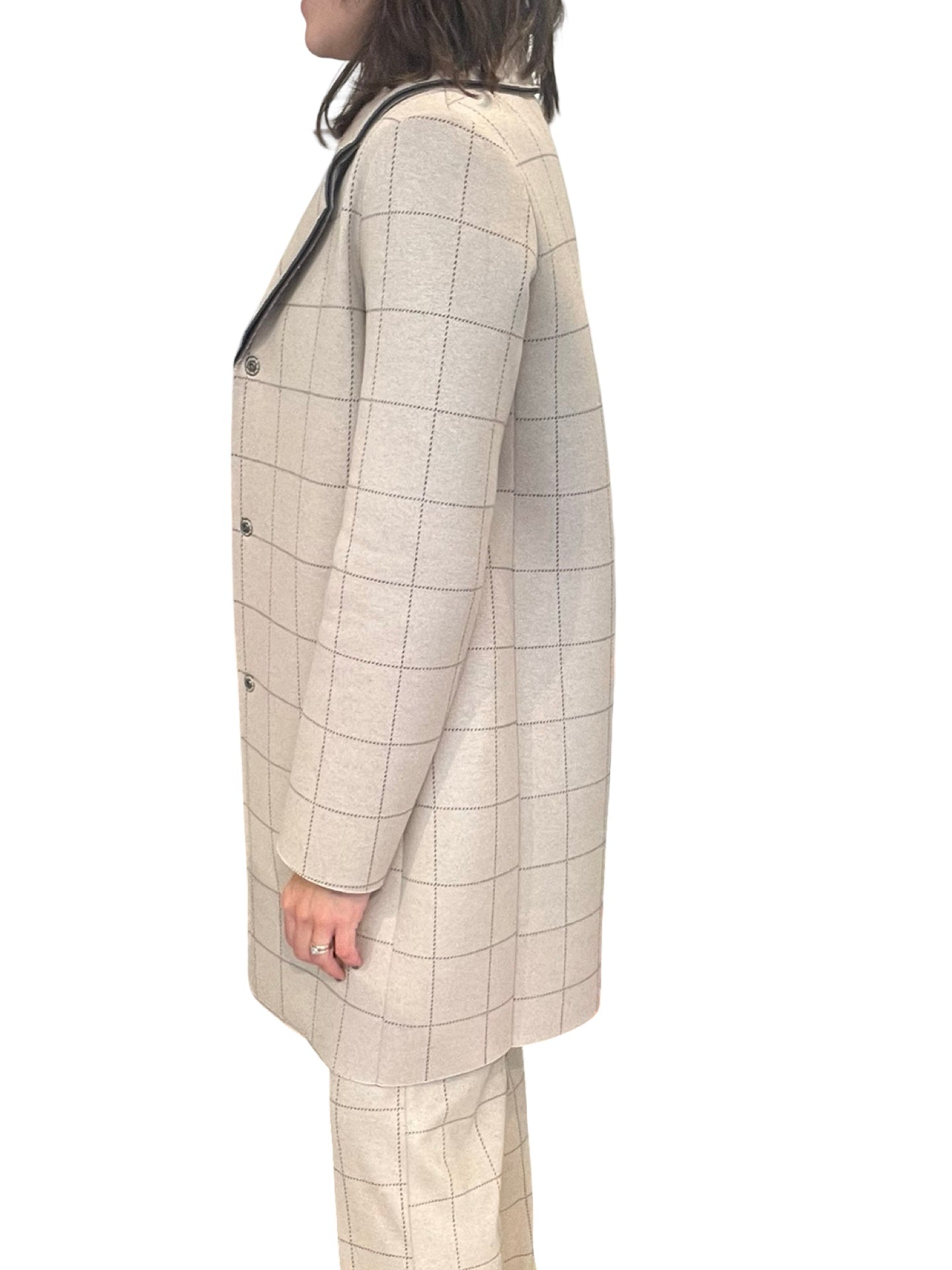 Cappotto a quadri beige Goodmatch