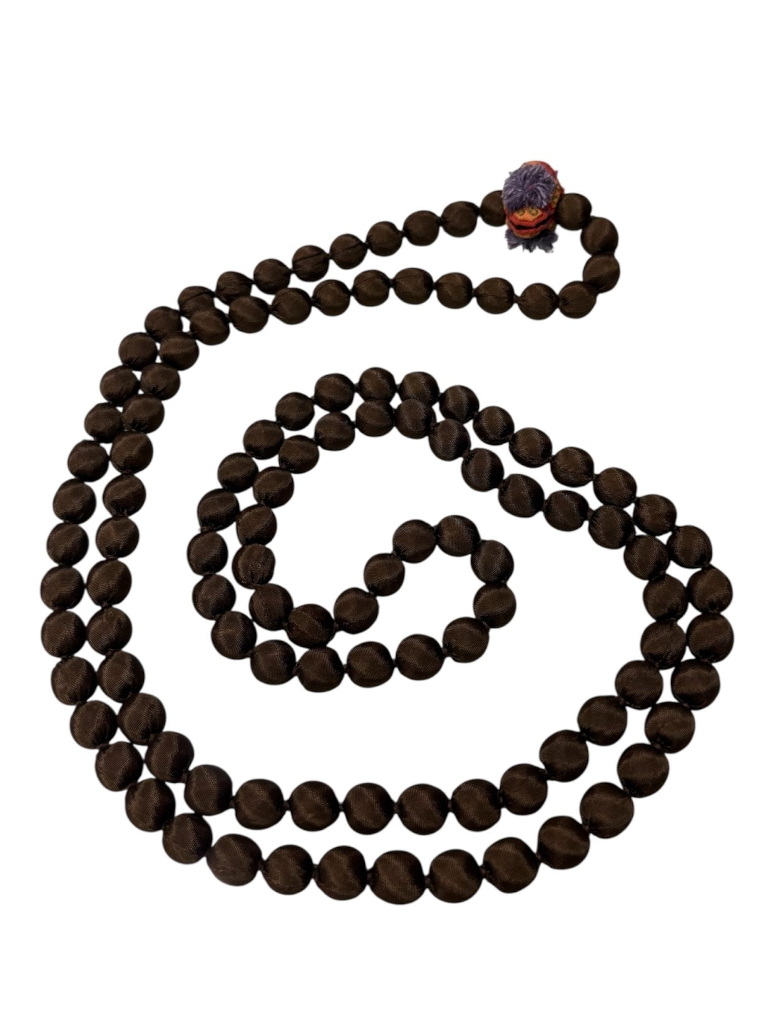 Collana Il Baco Da Seta Cuscini al cioccolato NHDI a palline piccole