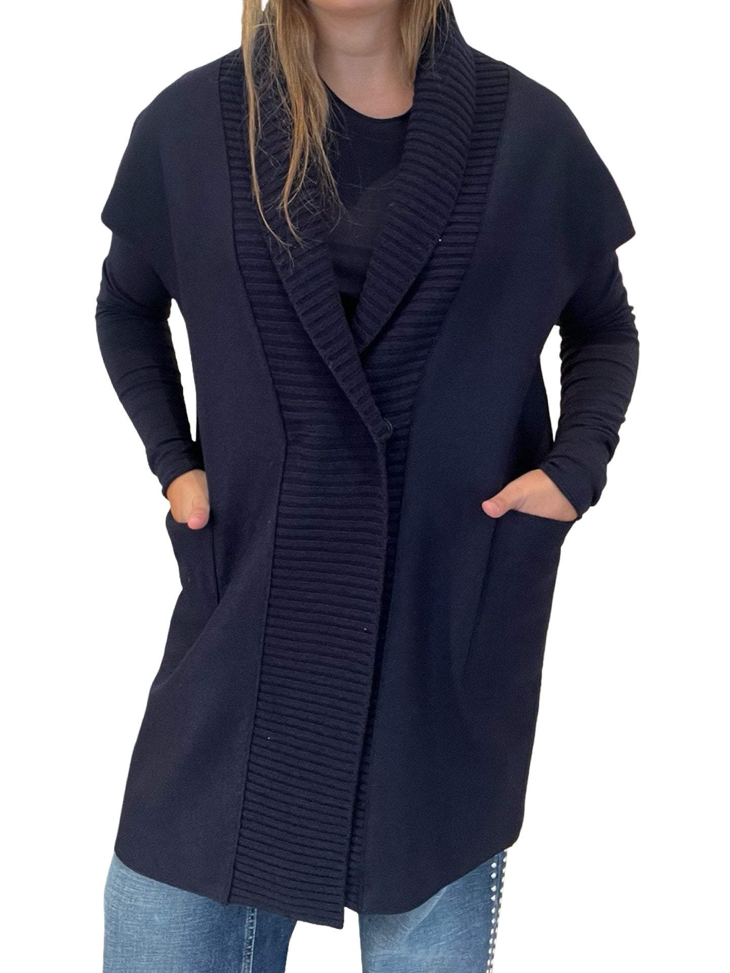 Rosso35 Knitted Collar Vest